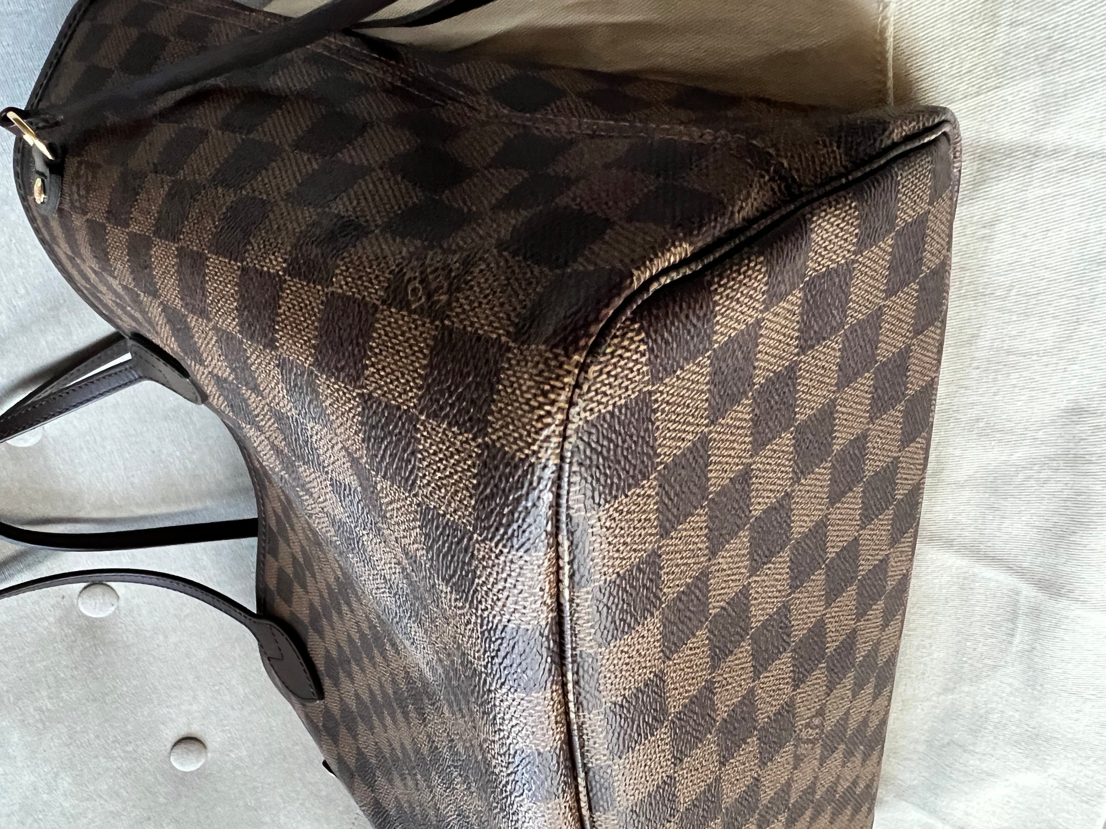 Louis Vuitton Neverfull MM Damier Ebene Rose Ballerine (RRP £1,410)