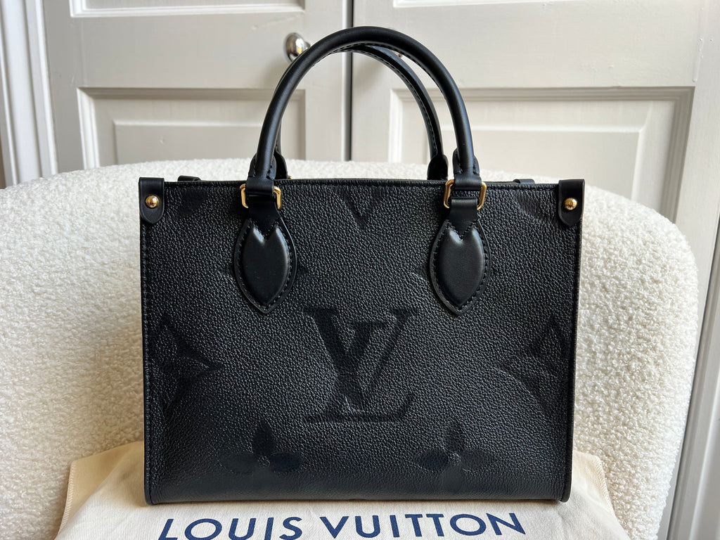 Louis Vuitton On the Go Black PM Empreinte (RRP £2,420)
