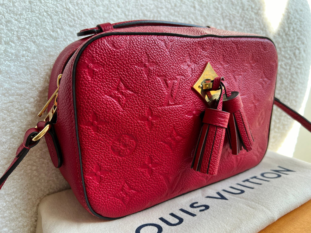 Louis Vuitton Saintonge Red Empreinte (RRP £1520)