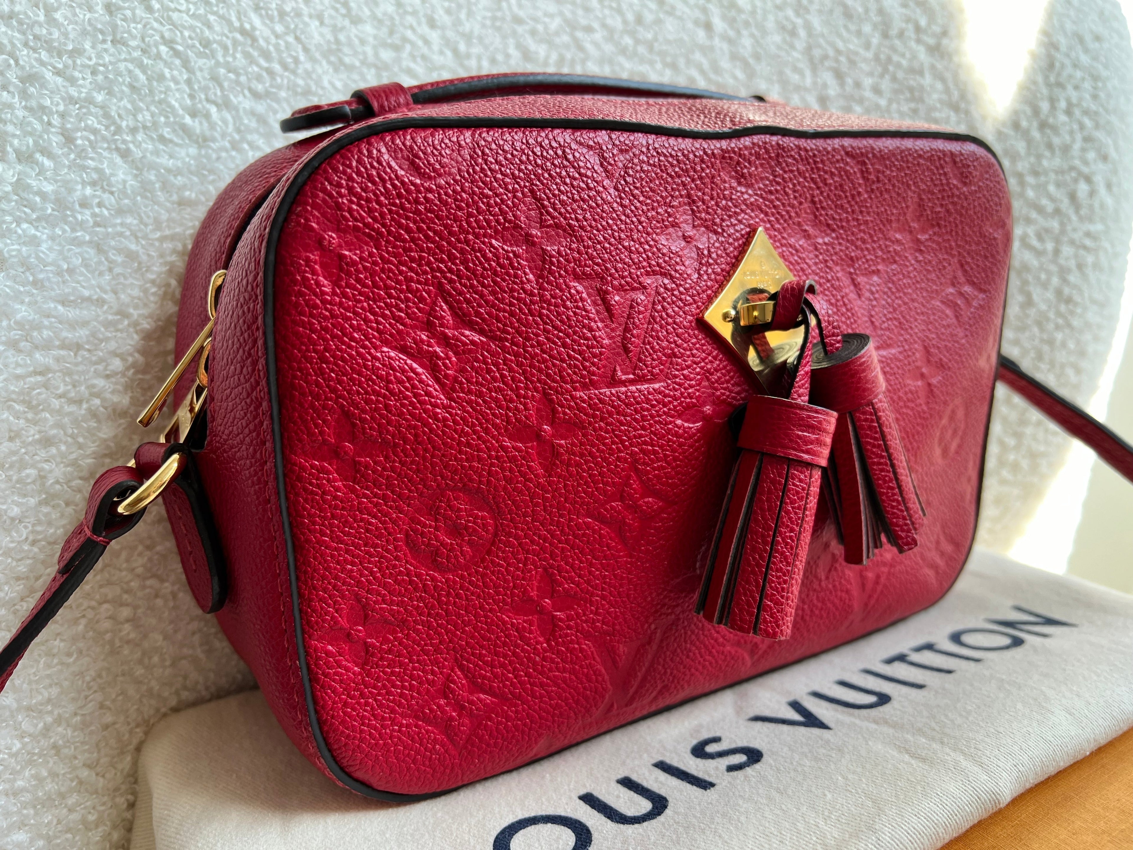 Louis Vuitton Saintonge Red Empreinte (RRP £1520)