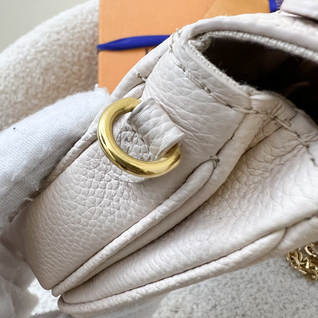 LV Micro Metis in Cream Empreinte Leather and GHW