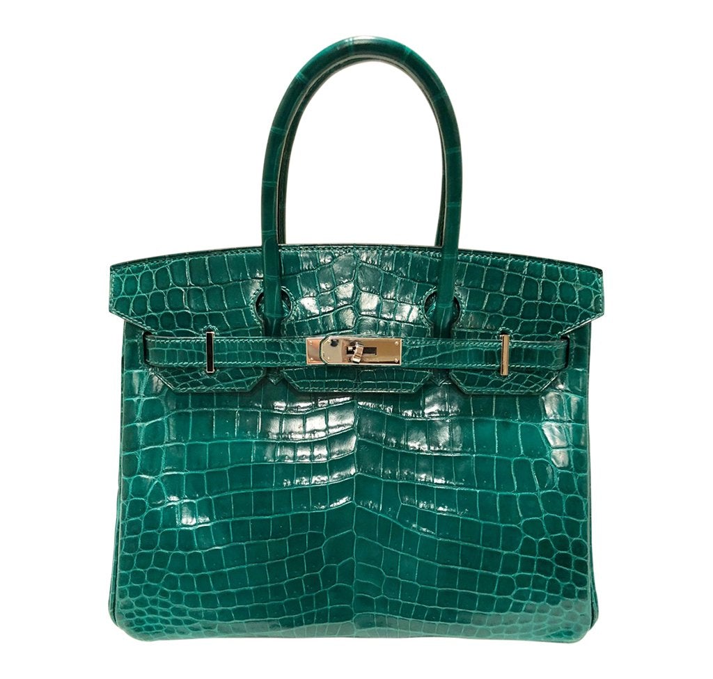 HermÃƒÆ’Ã‚Â¨s Birkin 30 Bag Emeraude Niloticus Crocodile PHW