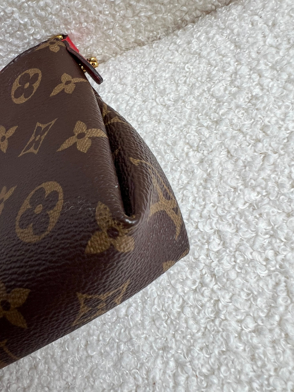 Louis Vuitton Red and Monogram Pallas Pochette