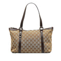Brown Gucci GG Canvas Abbey D-Ring Tote Bag