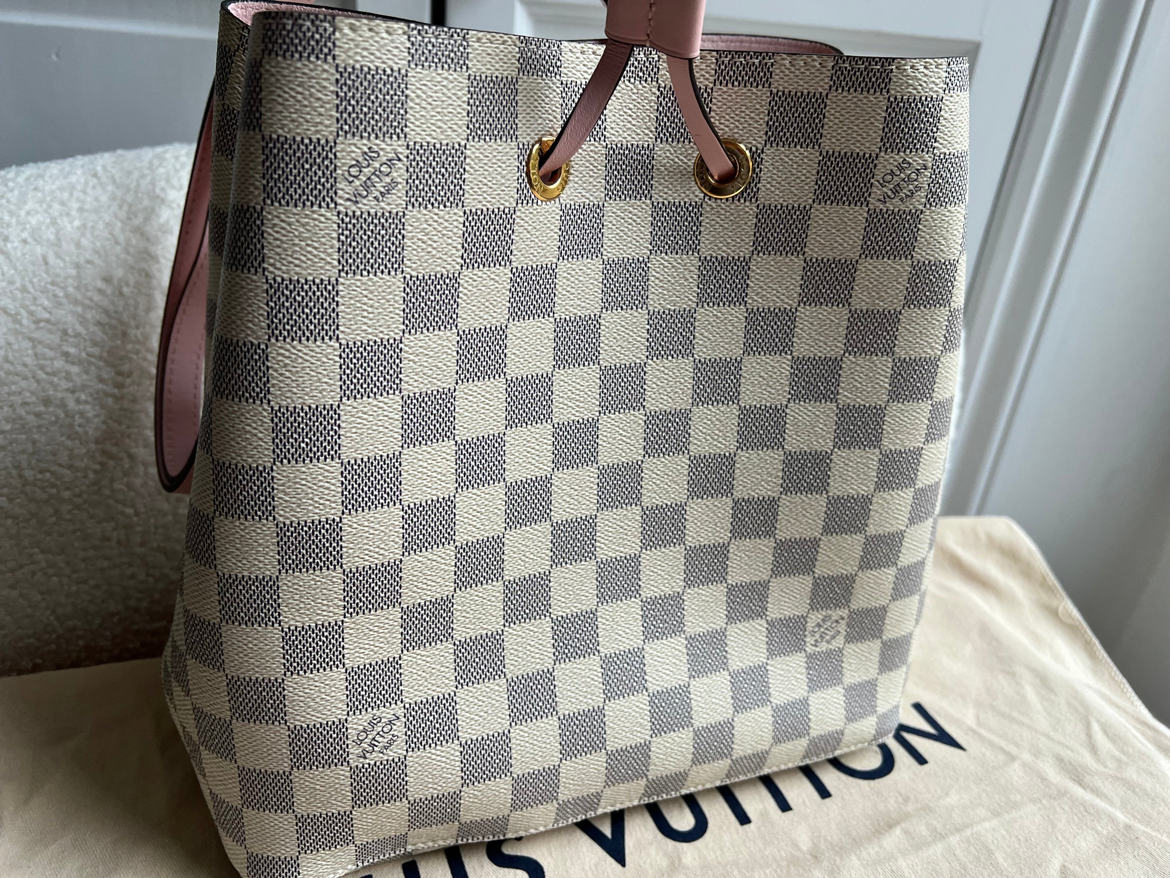 Louis Vuitton Neo Noe Damier Azur Rose Poudre (RRP £1,610)