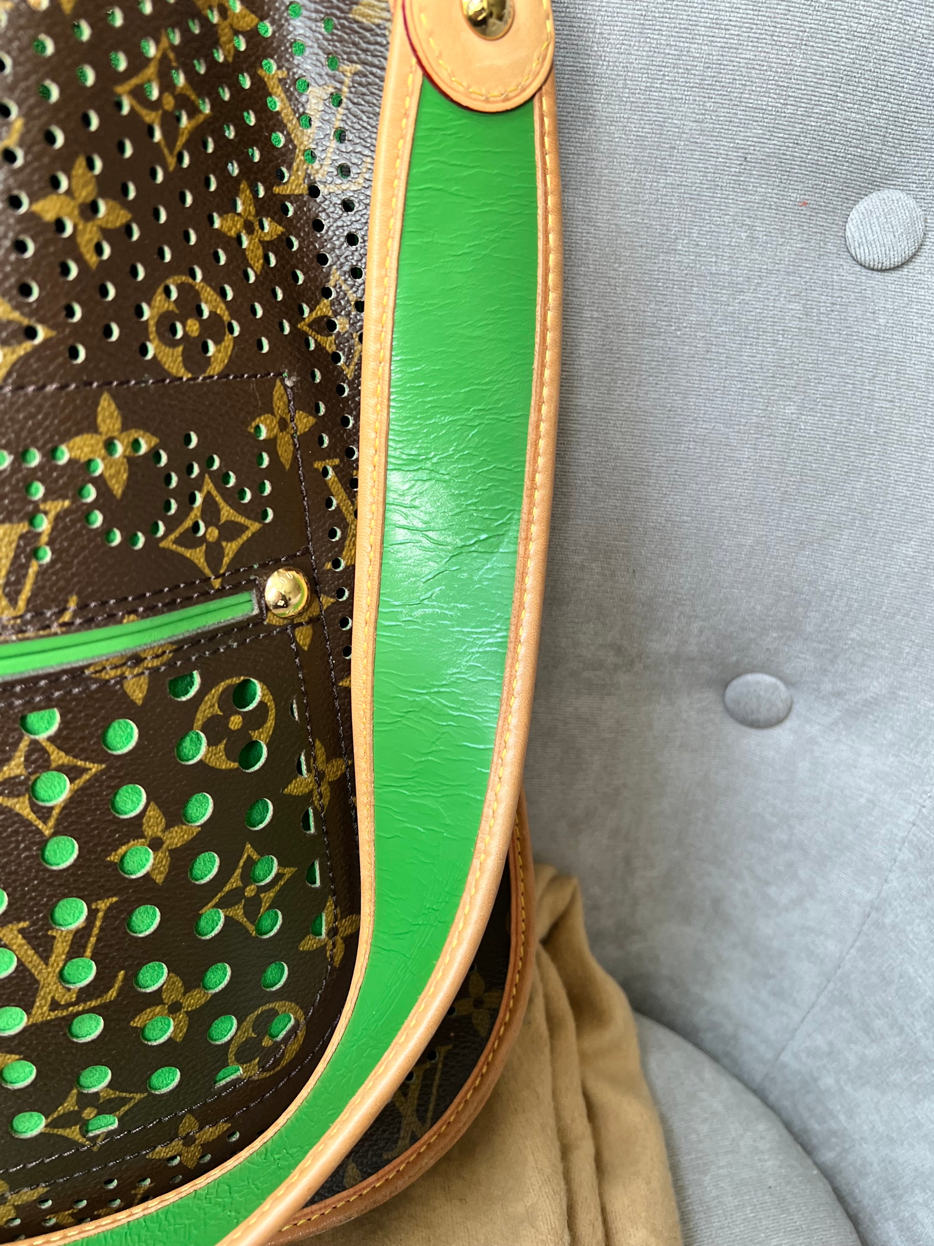 Louis Vuitton Perforated Monogram Green Musette Bag