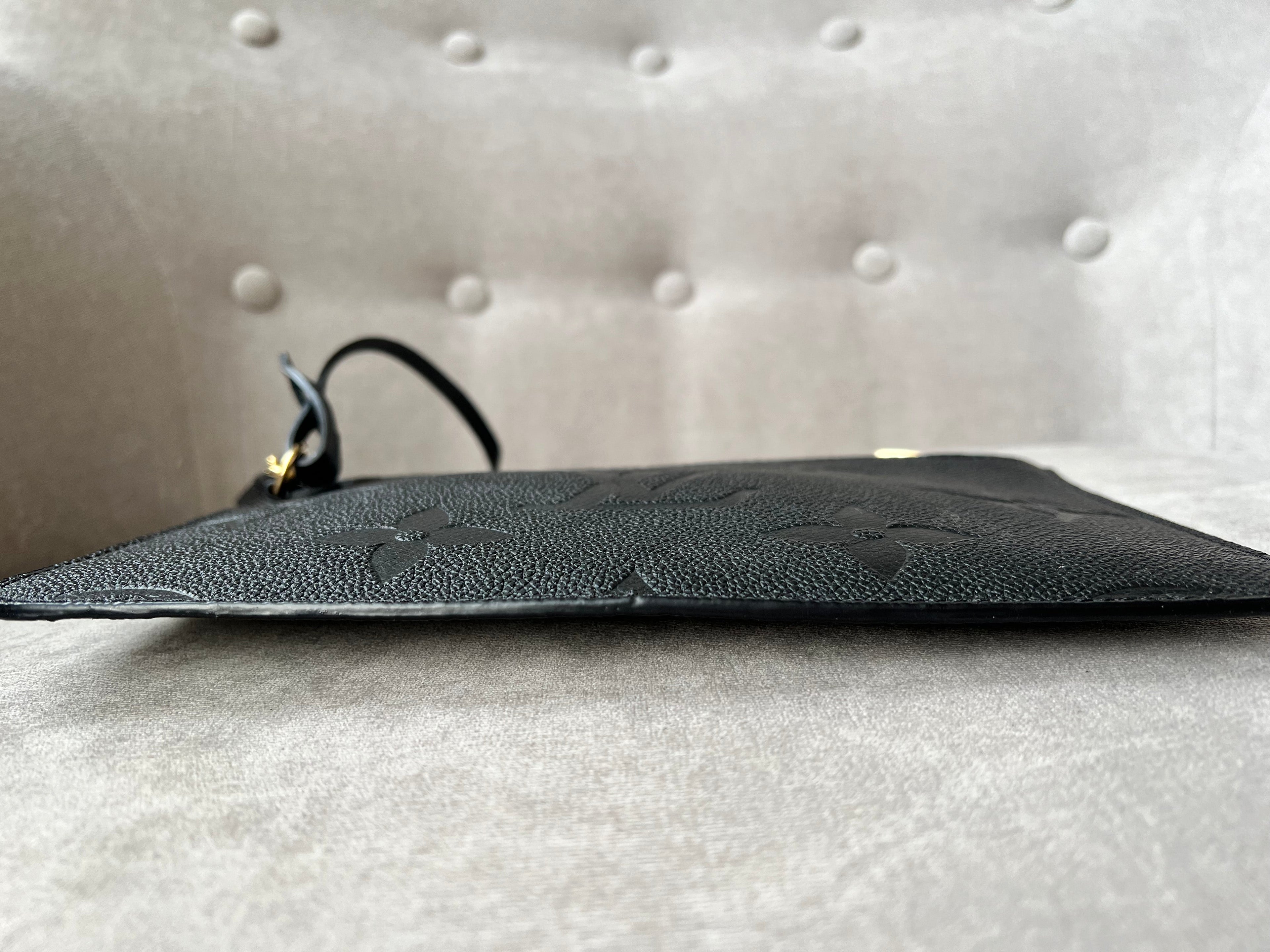 Louis Vuitton Pouch (from Neverfull) Black Empreinte