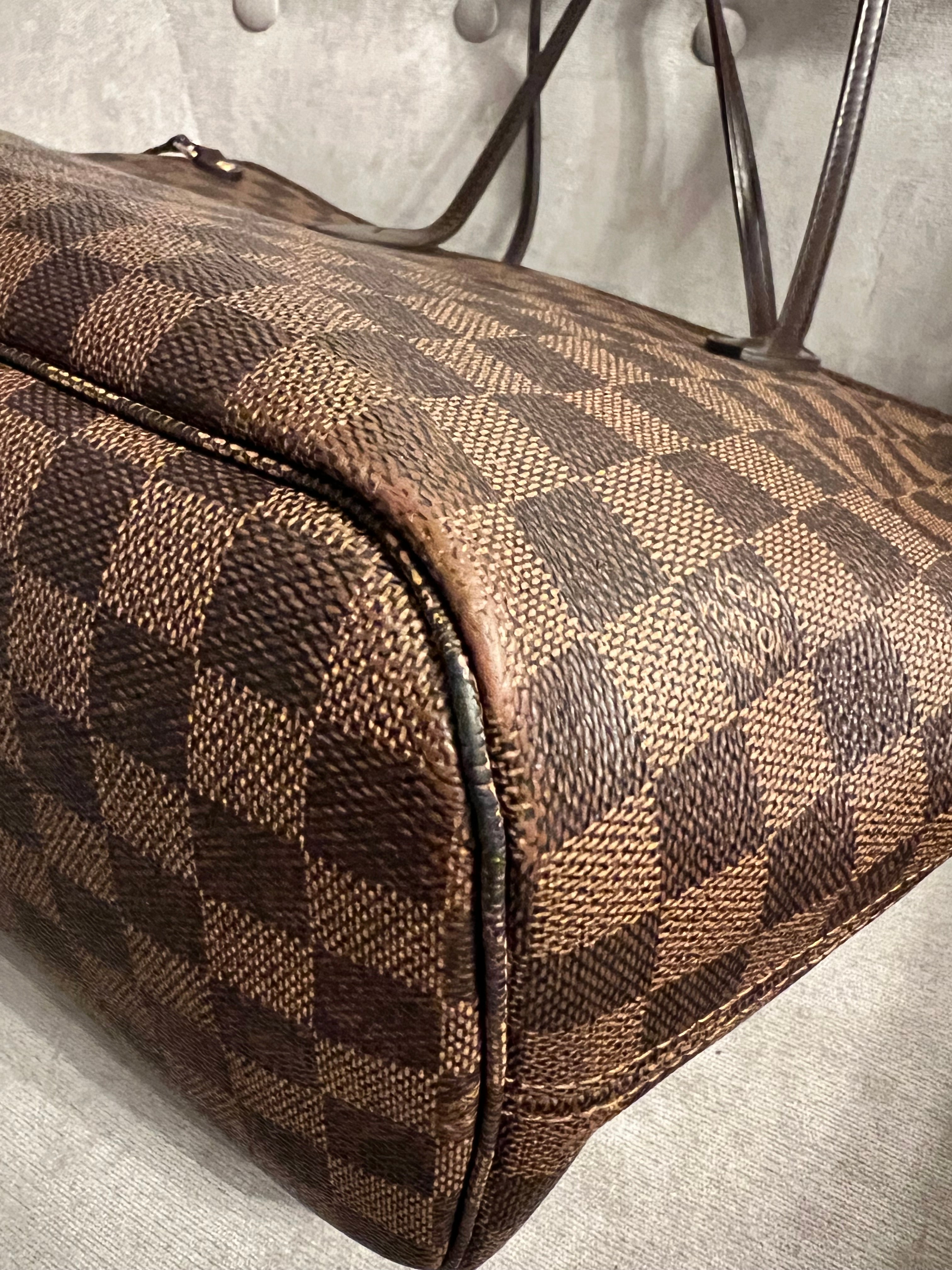 Louis Vuitton Neverfull MM Damier Ebene Cherry Interior (RRP £1,410)