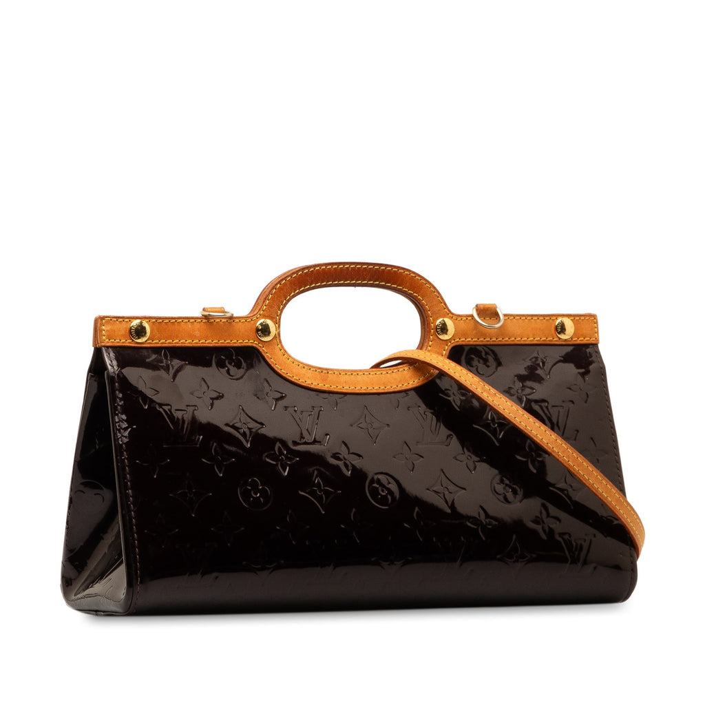 Purple Louis Vuitton Monogram Vernis Roxbury Drive Satchel