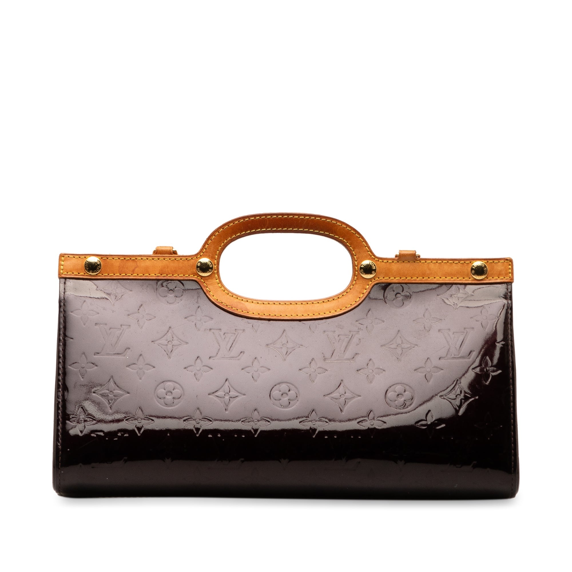 Purple Louis Vuitton Monogram Vernis Roxbury Drive Satchel