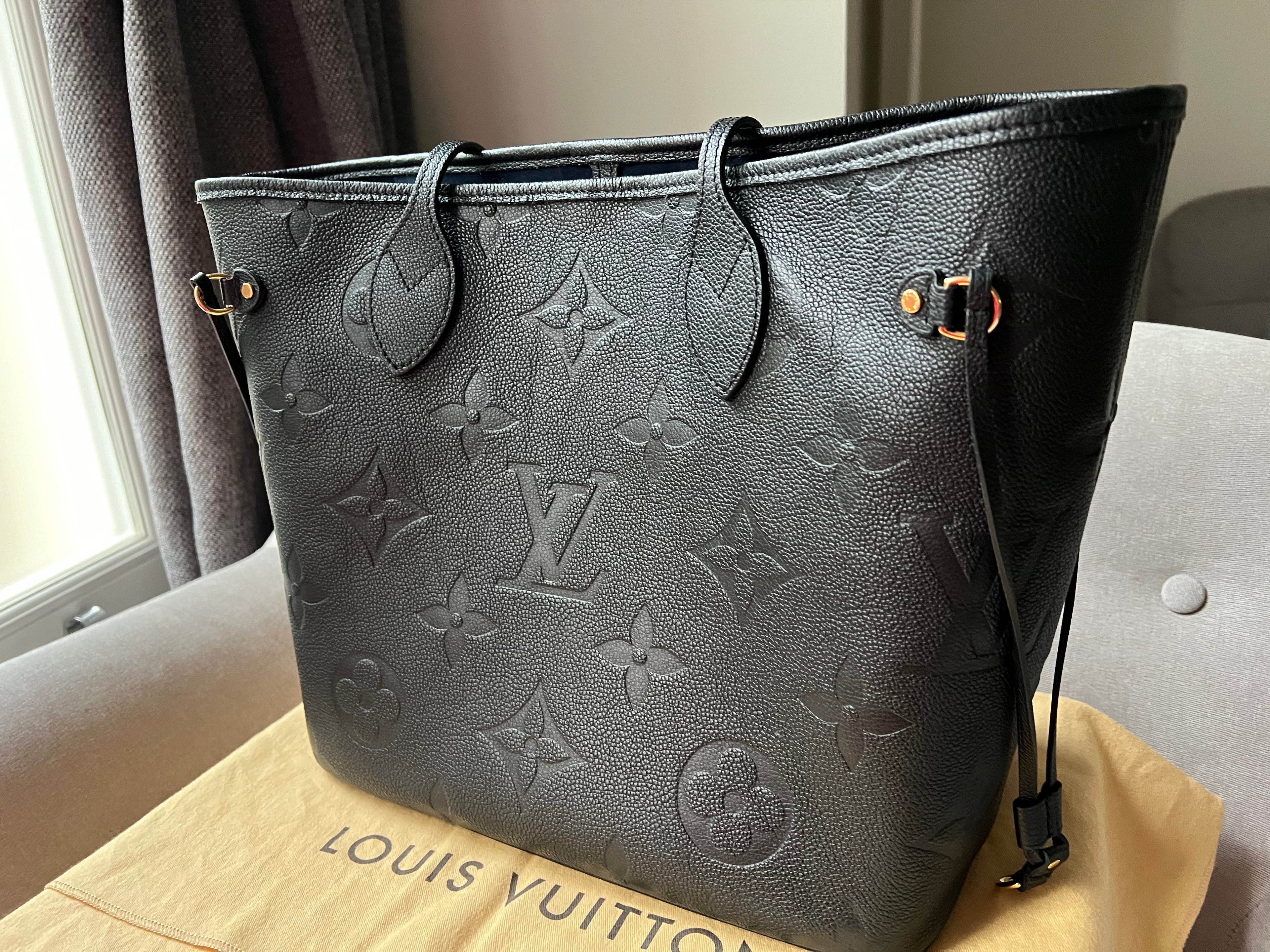 Louis Vuitton Neverfull MM Black Empreinte (RRP £1,940)