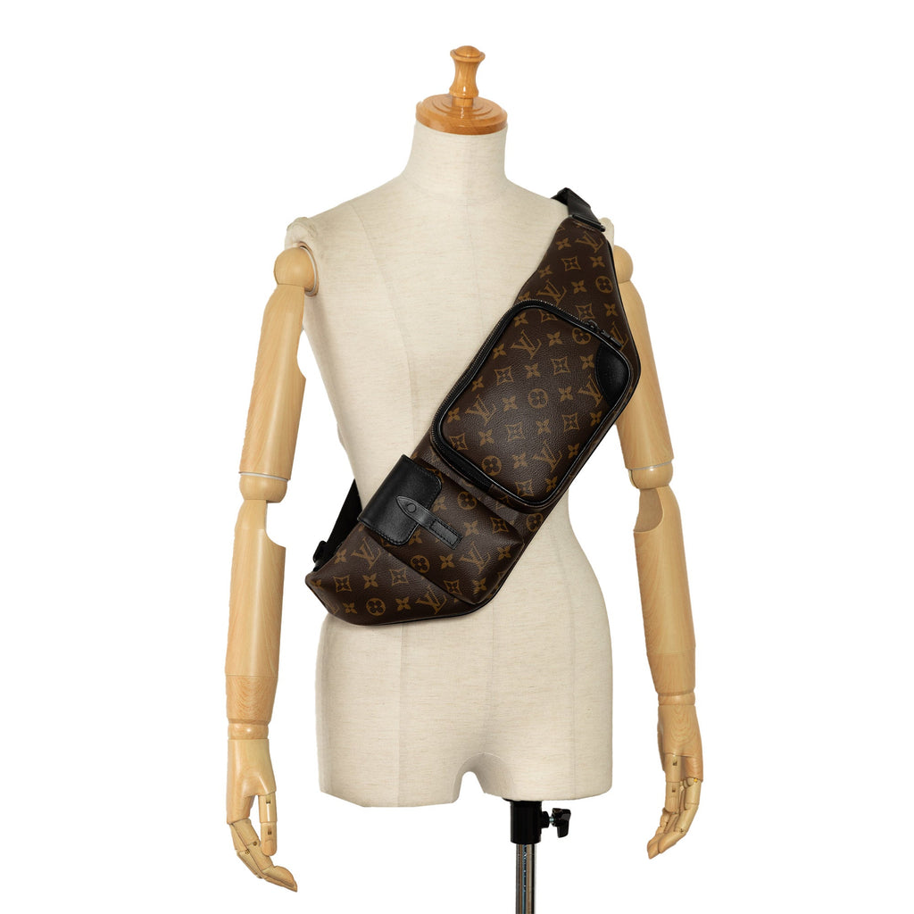 Brown Louis Vuitton Monogram Macassar Christopher Bumbag Belt Bag