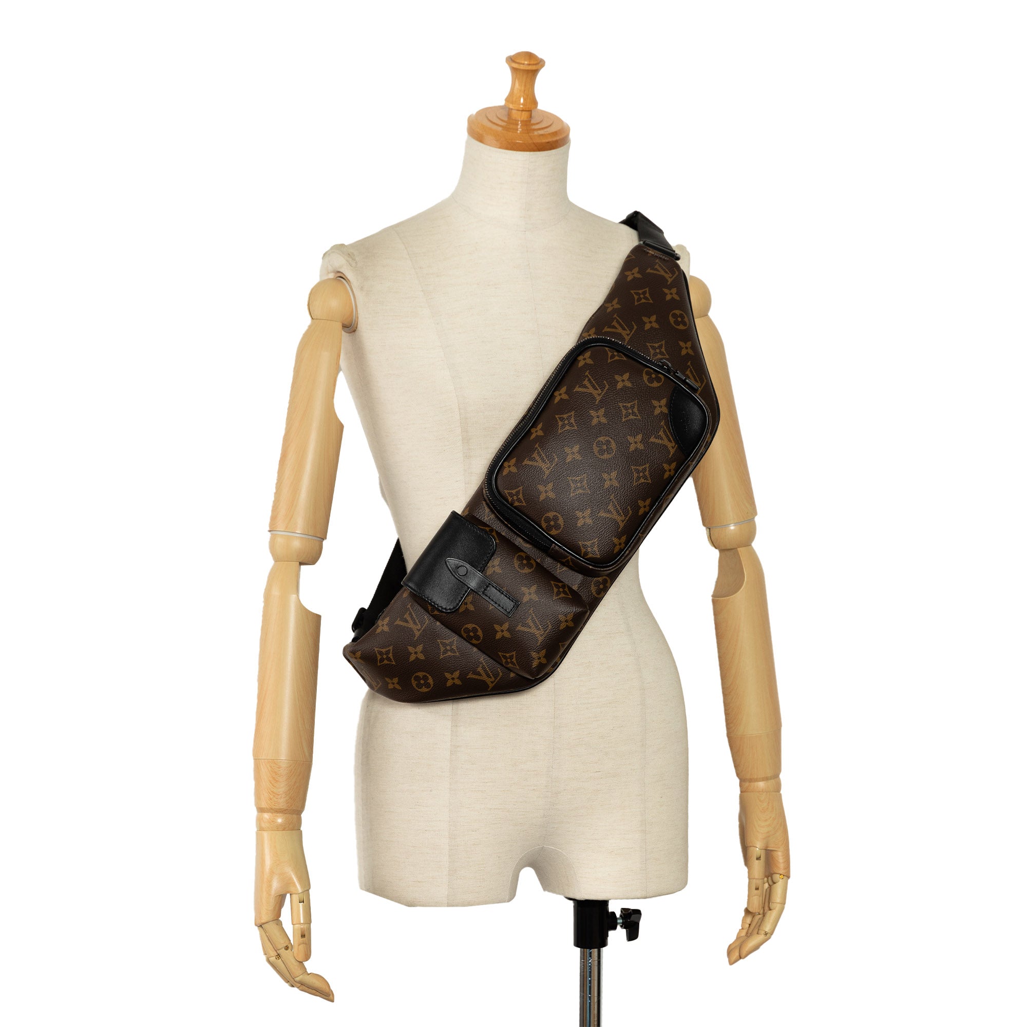 Brown Louis Vuitton Monogram Macassar Christopher Bumbag Belt Bag