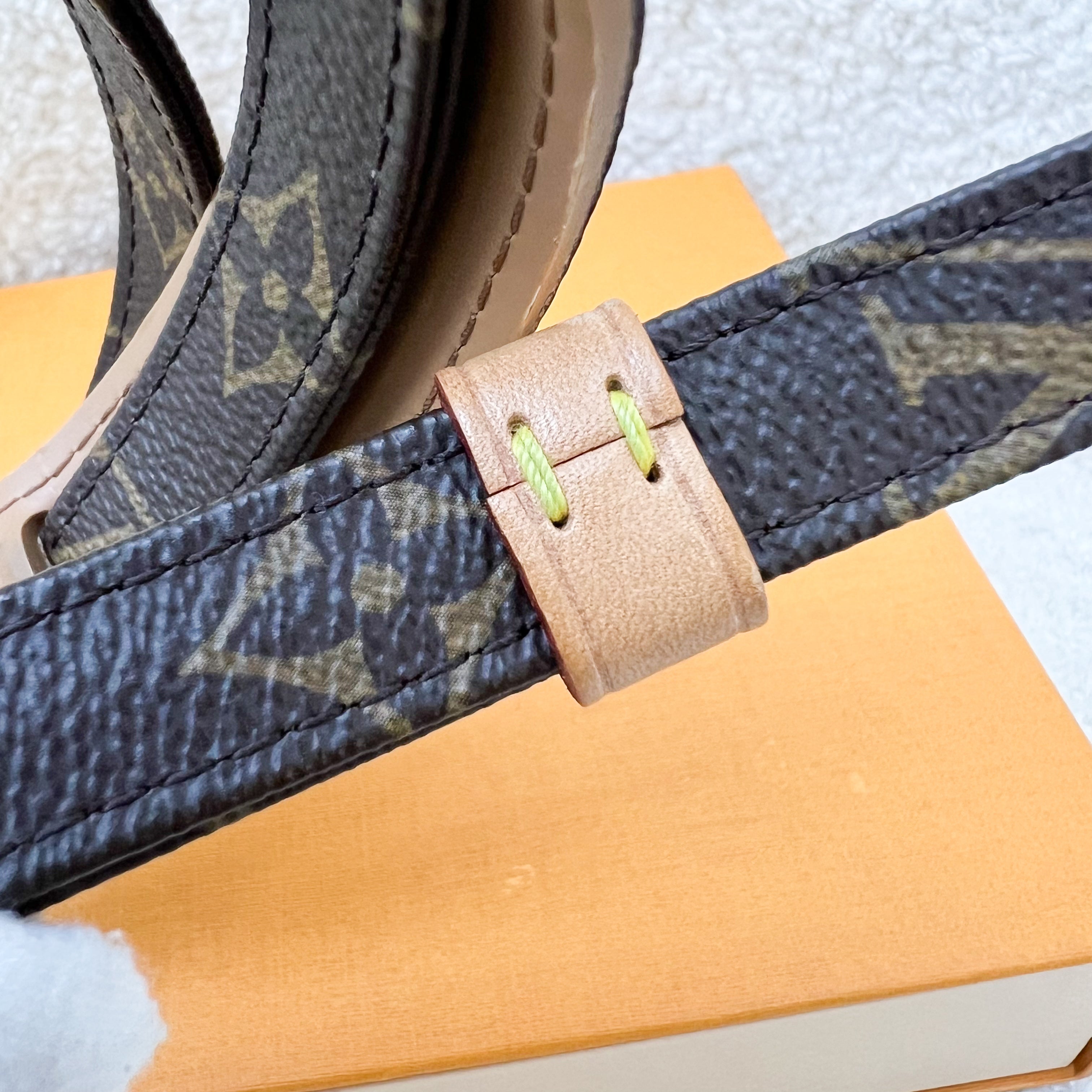 LV Bandouliere Strap in Monogram Canvas and GHW