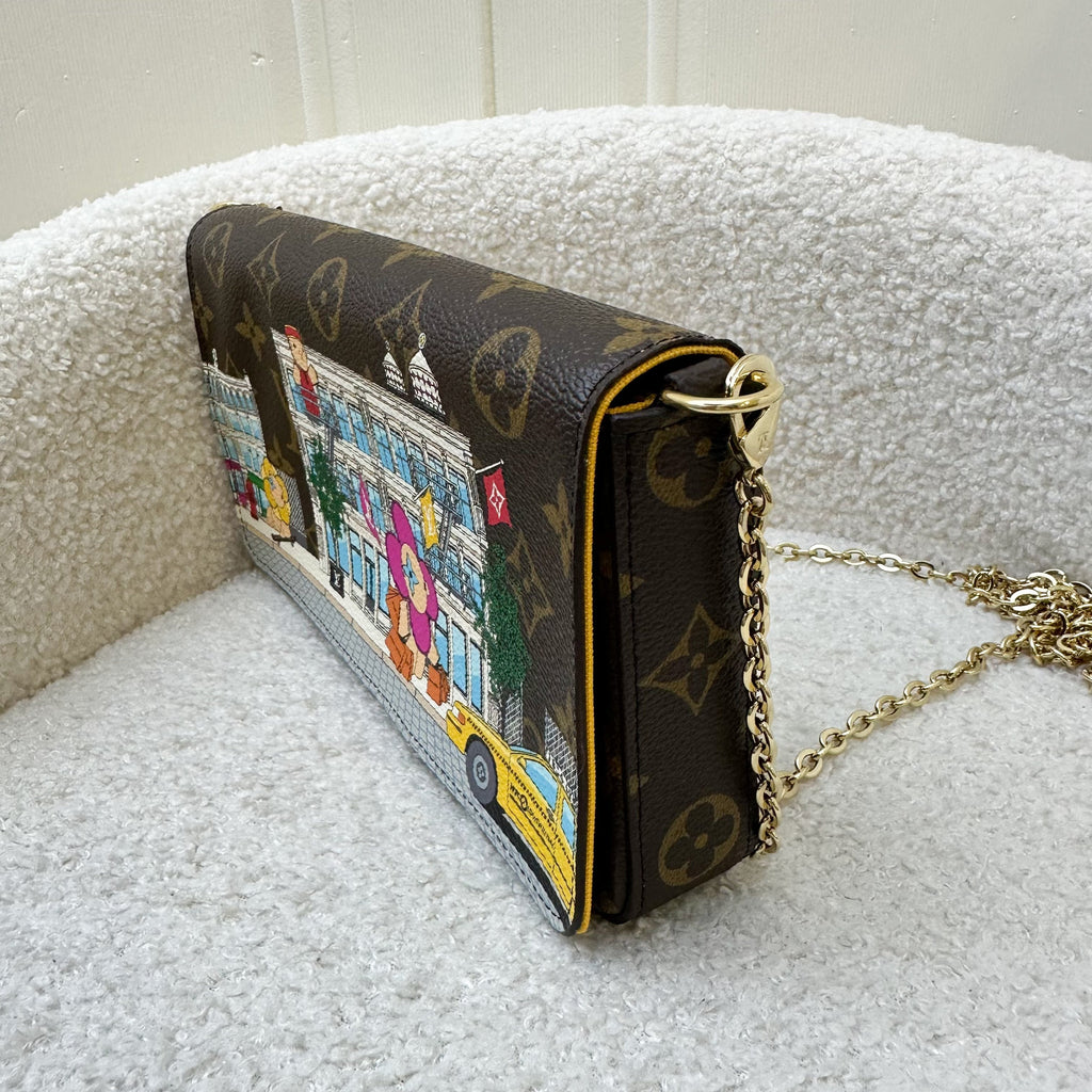 LV Felicie Pochette in Vivienne in New York Monogram Canvas and GHW