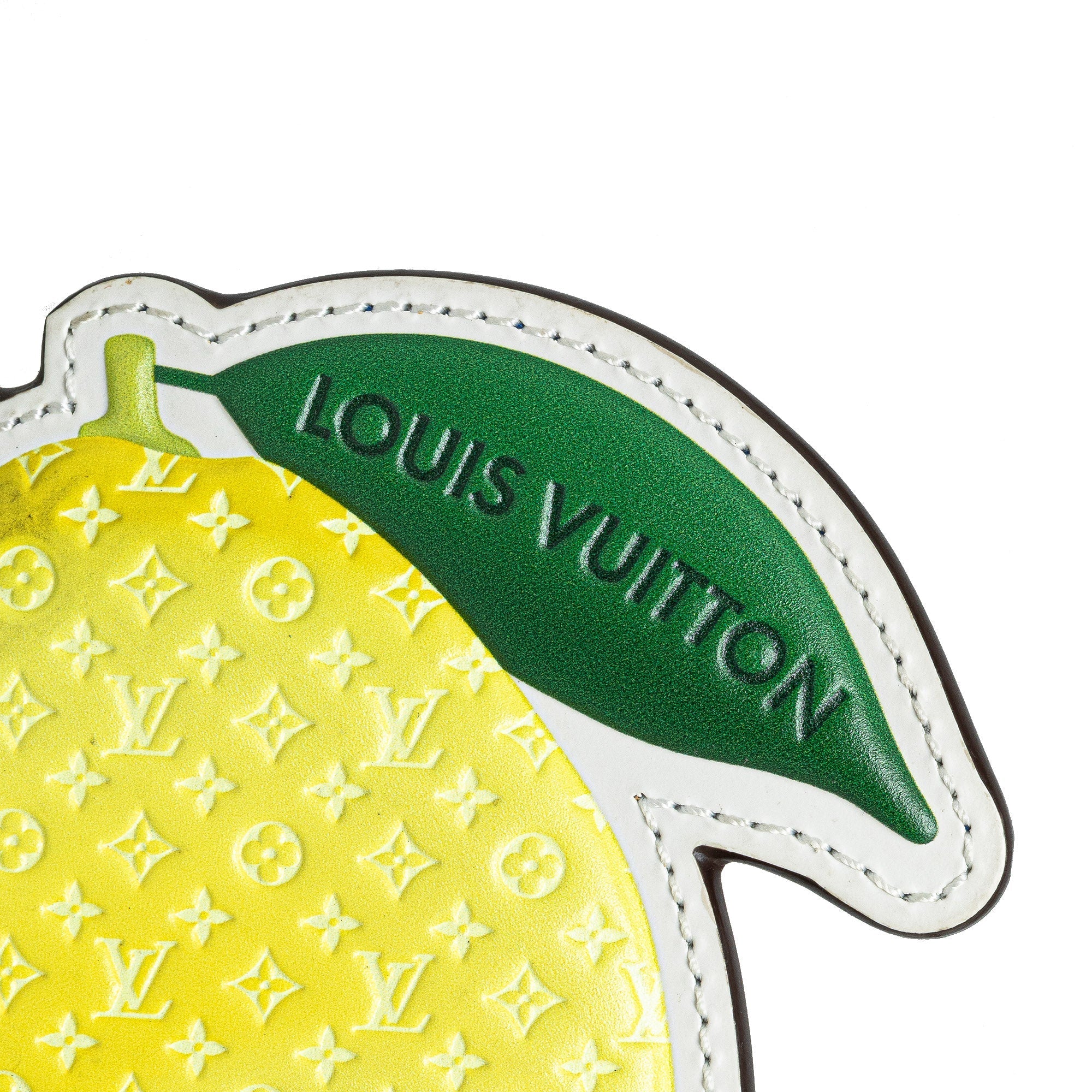 Yellow Louis Vuitton Monogram Lemon Charm Key Chain