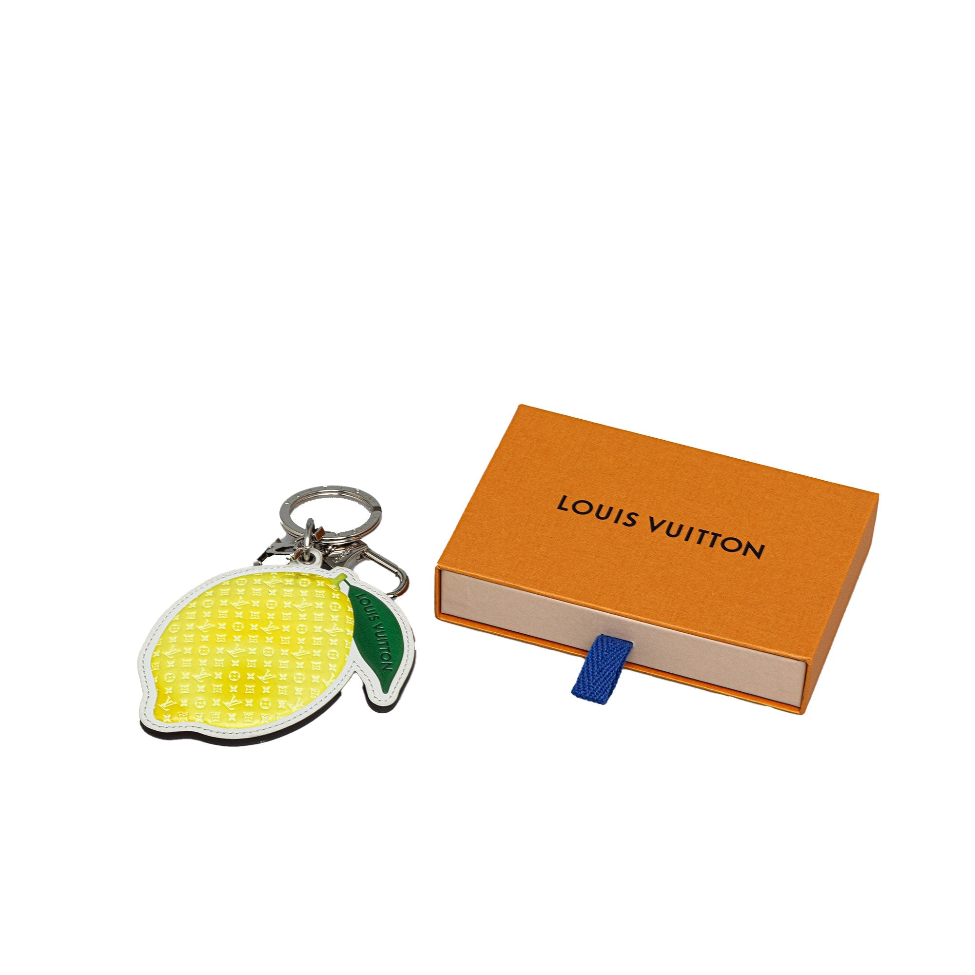 Yellow Louis Vuitton Monogram Lemon Charm Key Chain