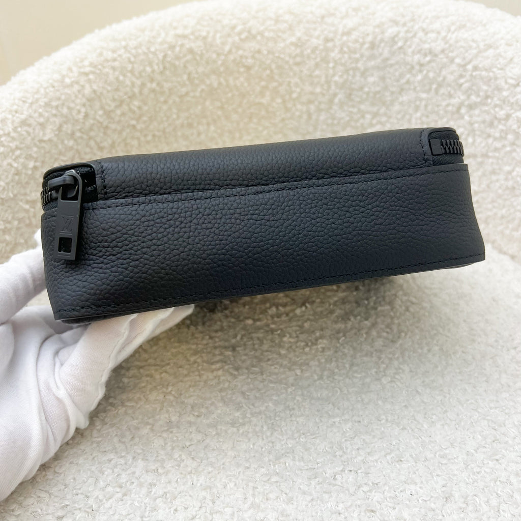 LV Alpha Wearable Wallet in Black Calf Leather and BHW