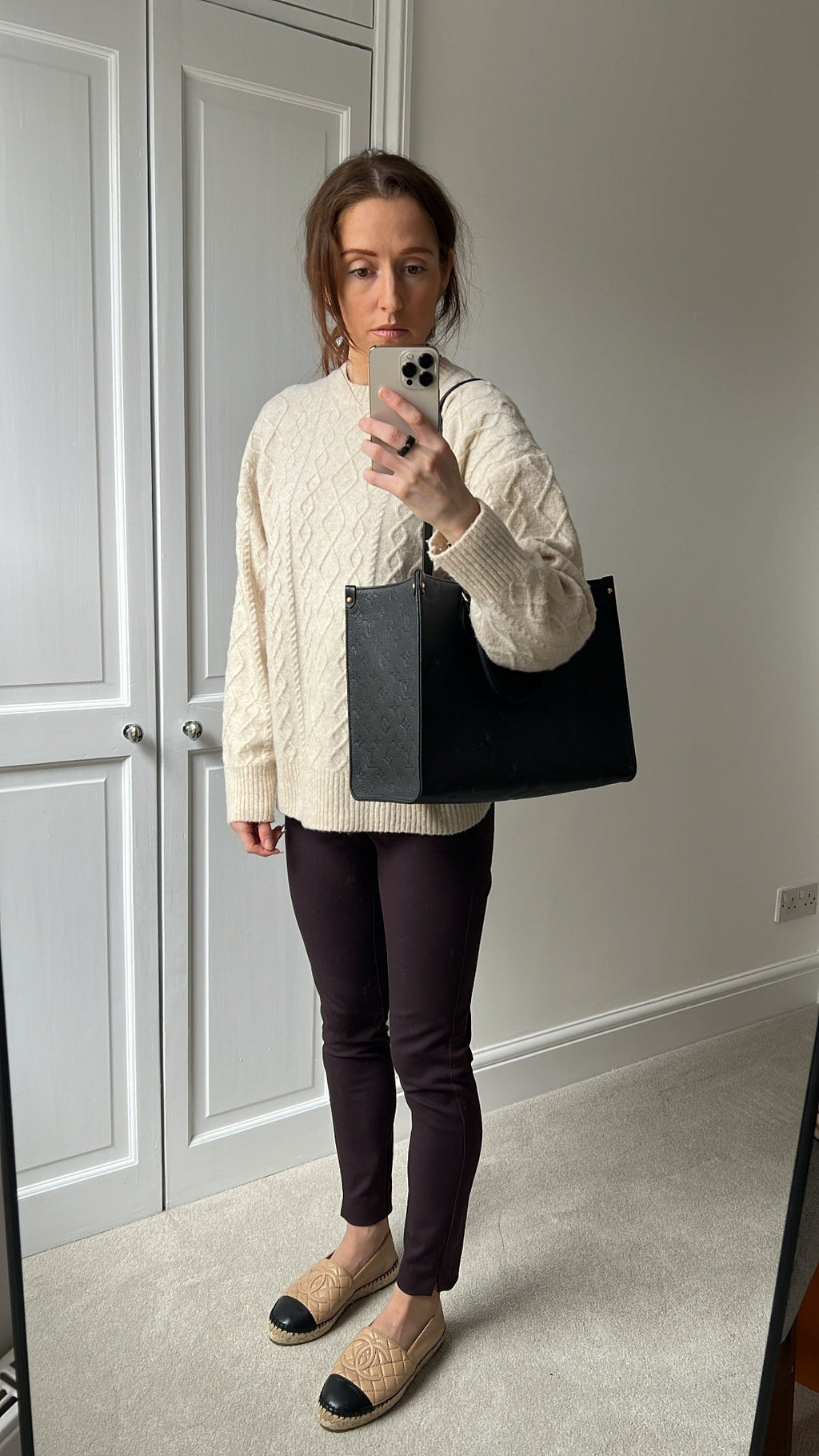 Louis Vuitton On the Go MM Black Empreinte (RRP £2,450)