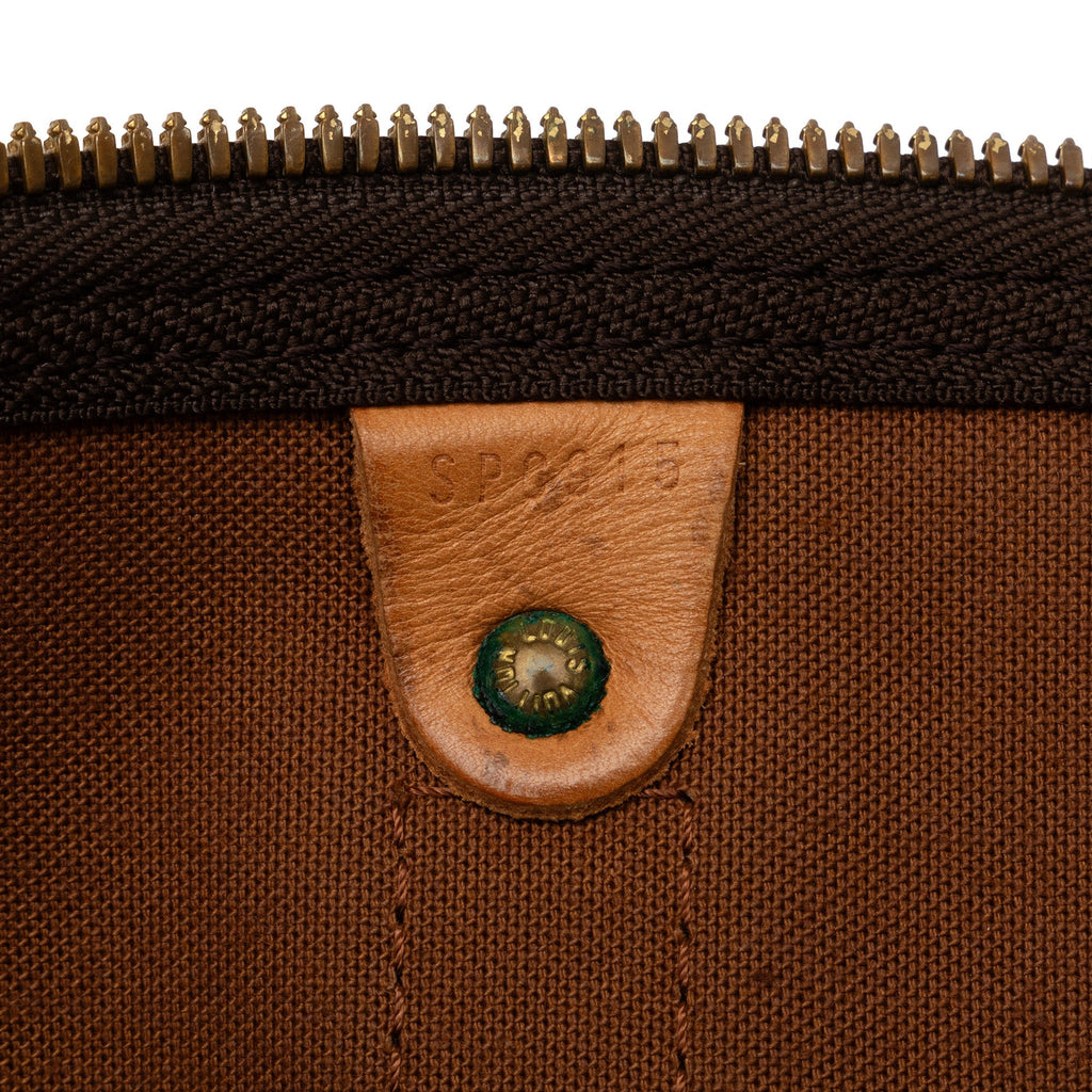 Brown Louis Vuitton Monogram Keepall 45 Travel Bag
