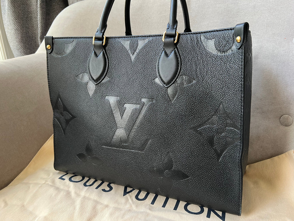 Louis Vuitton On the Go MM Black Empreinte (RRP £2,450)