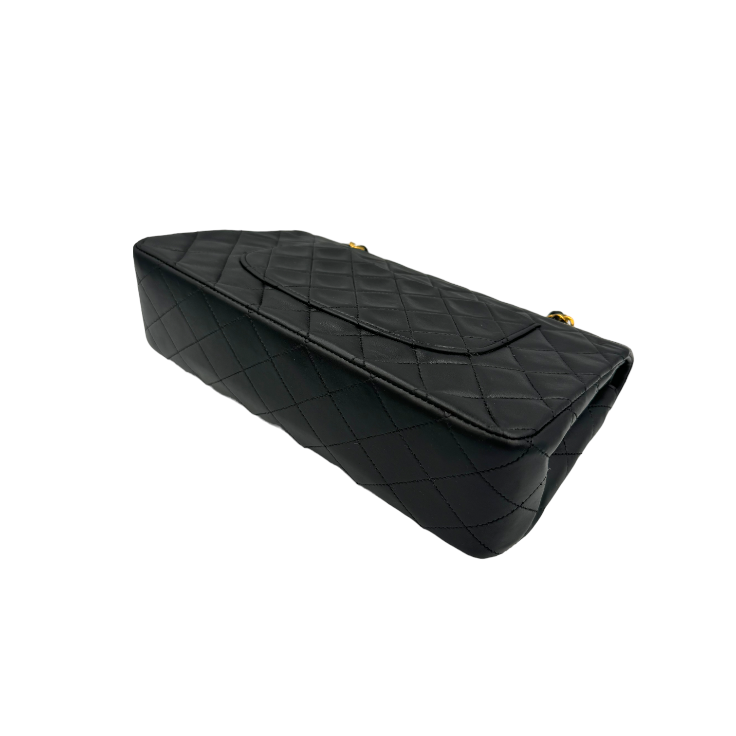 Chanel Classic Double Flap Medium Black Lambskin Gold