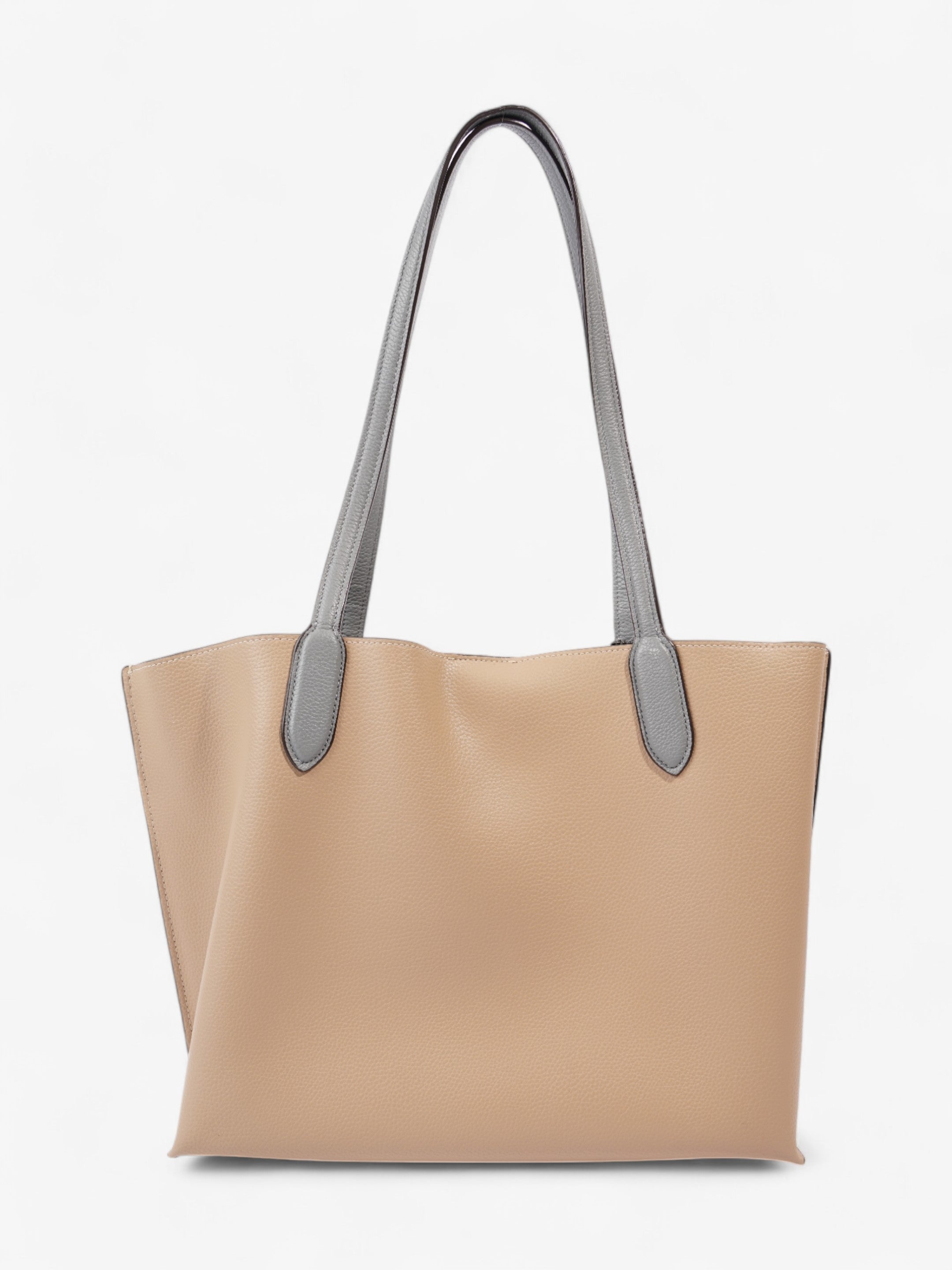Coach Willow Tote Beige / Grey Leather