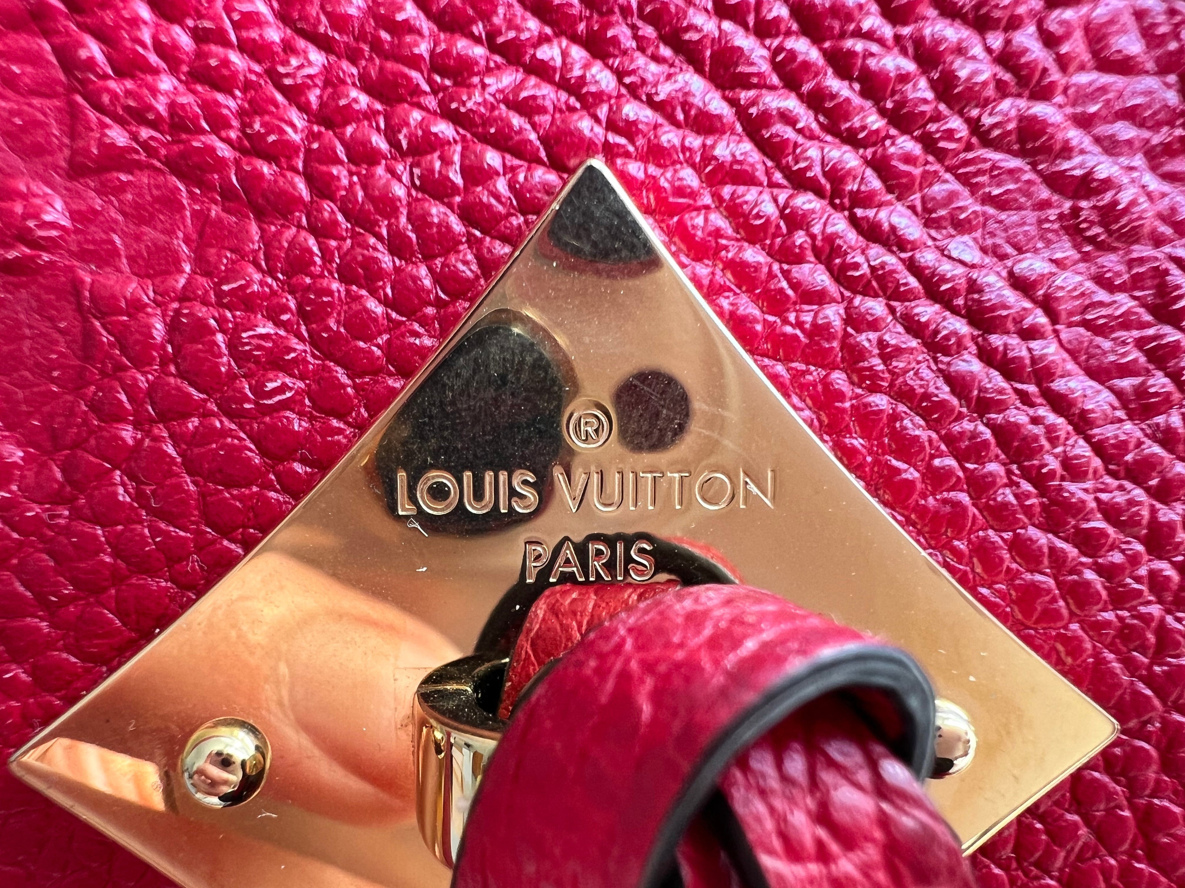 Louis Vuitton Saintonge Red Empreinte (RRP £1520)