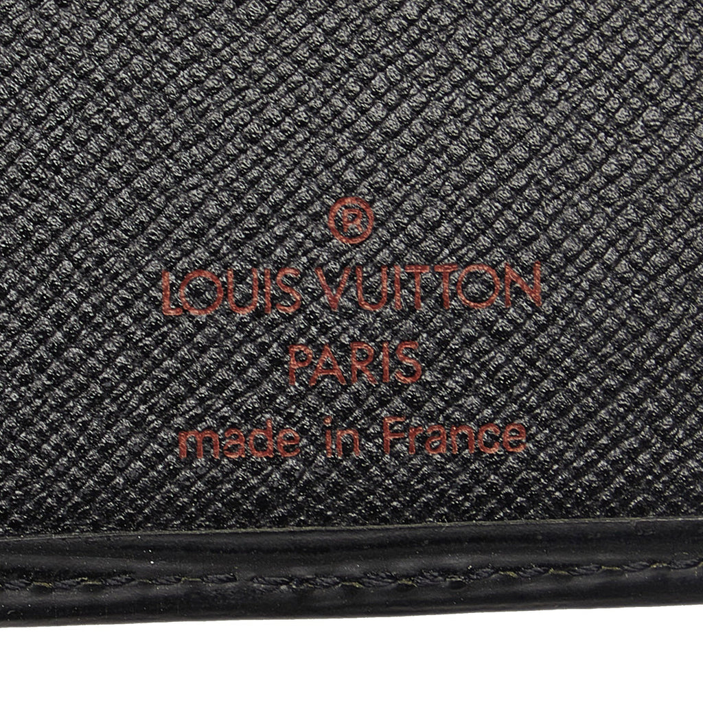 Black Louis Vuitton Epi Leather Brazza Wallet