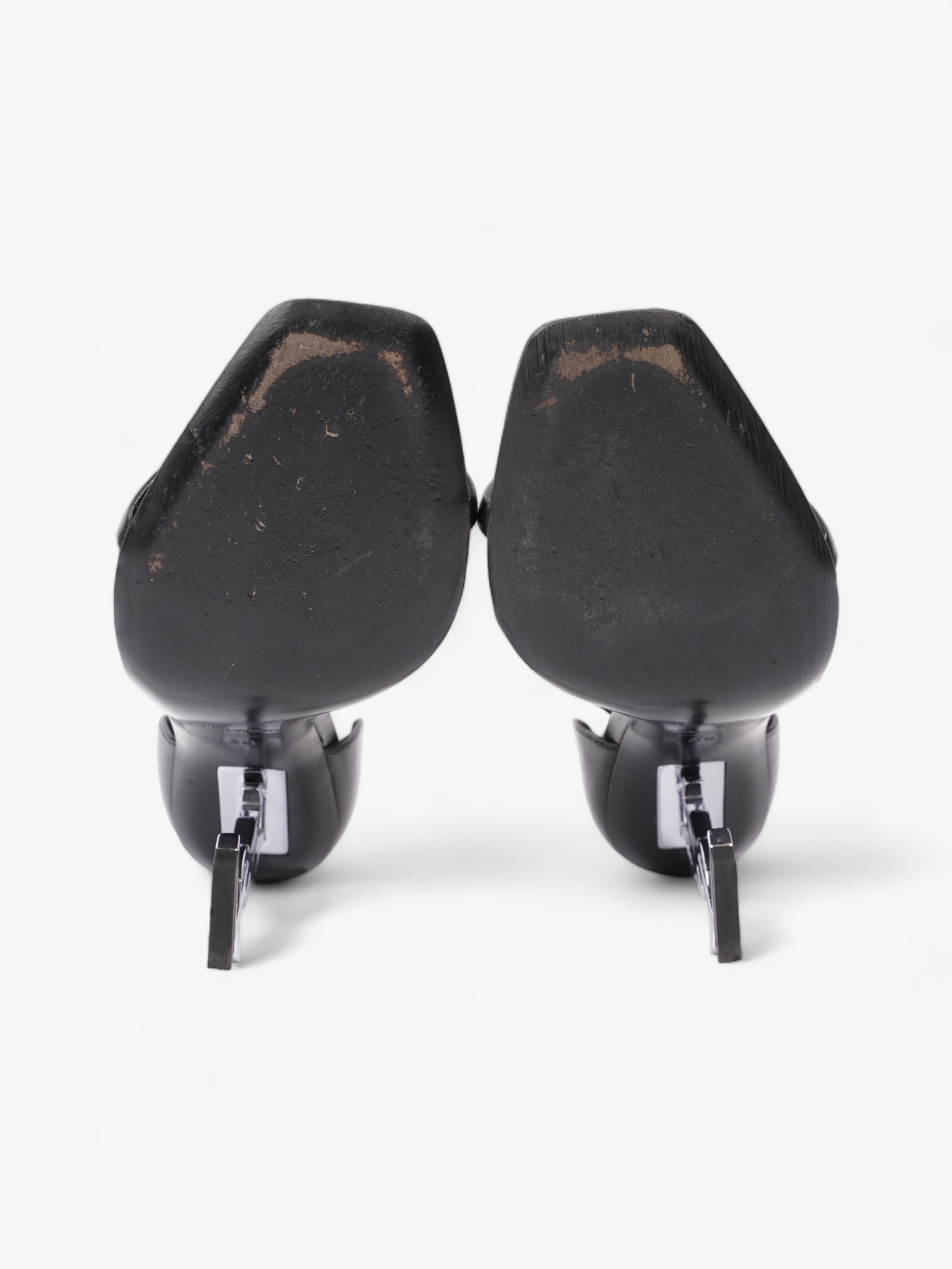 Saint Laurent Opyum 110mm Black Leather EU 38 UK 5