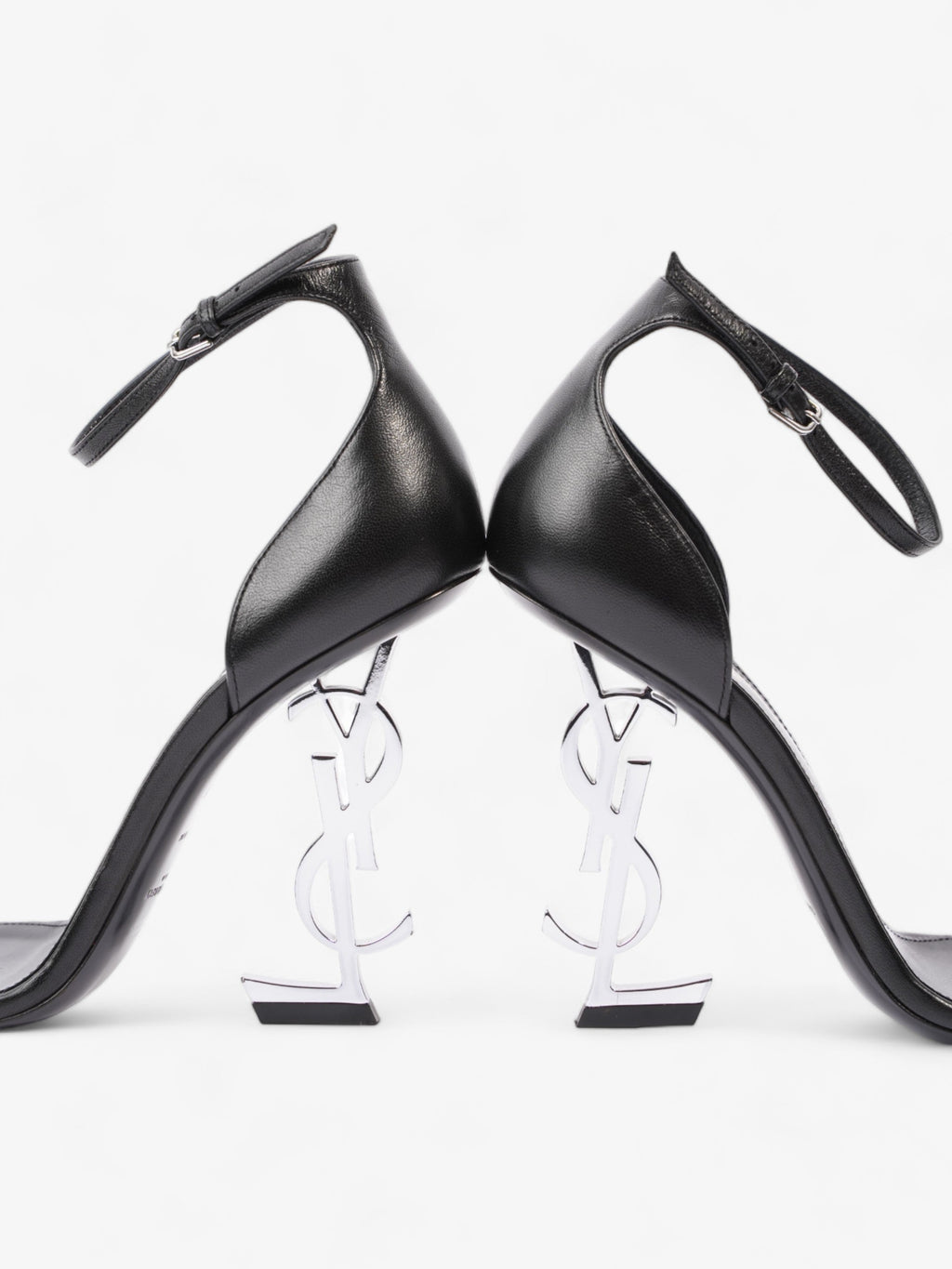 Saint Laurent Opyum 110mm Black Leather EU 38 UK 5