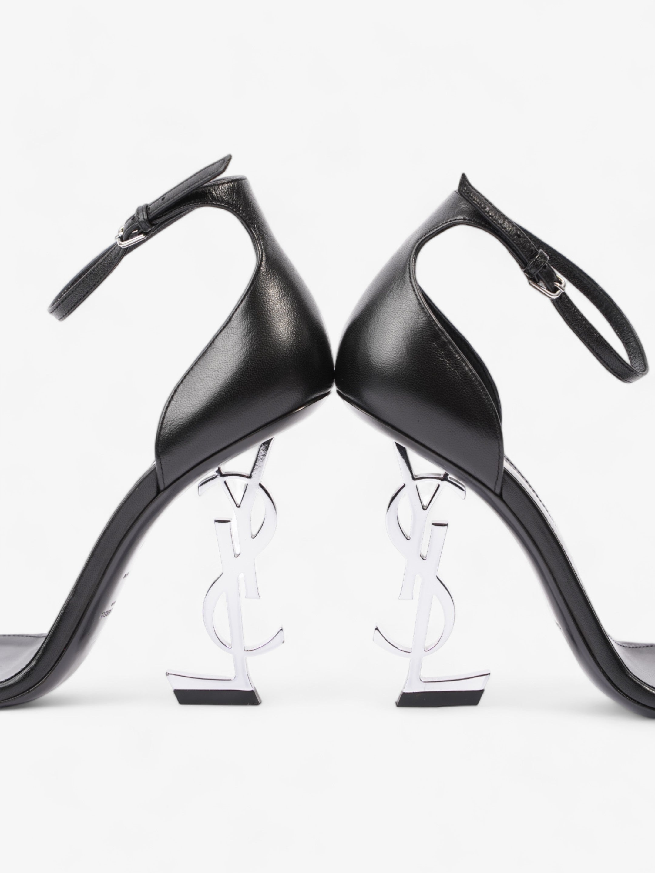 Saint Laurent Opyum 110mm Black Leather EU 38 UK 5