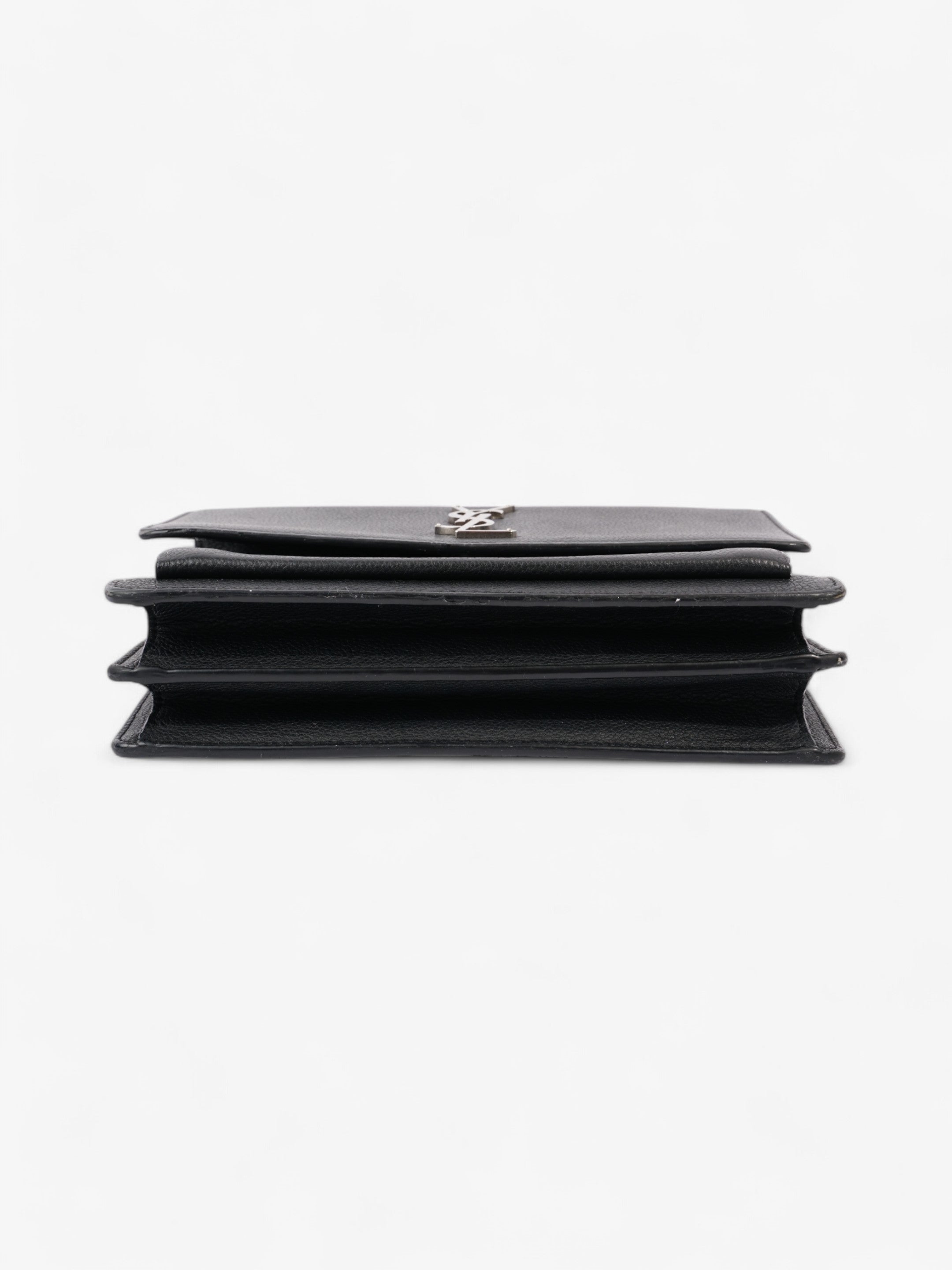 Saint Laurent Sunset Black Leather Medium