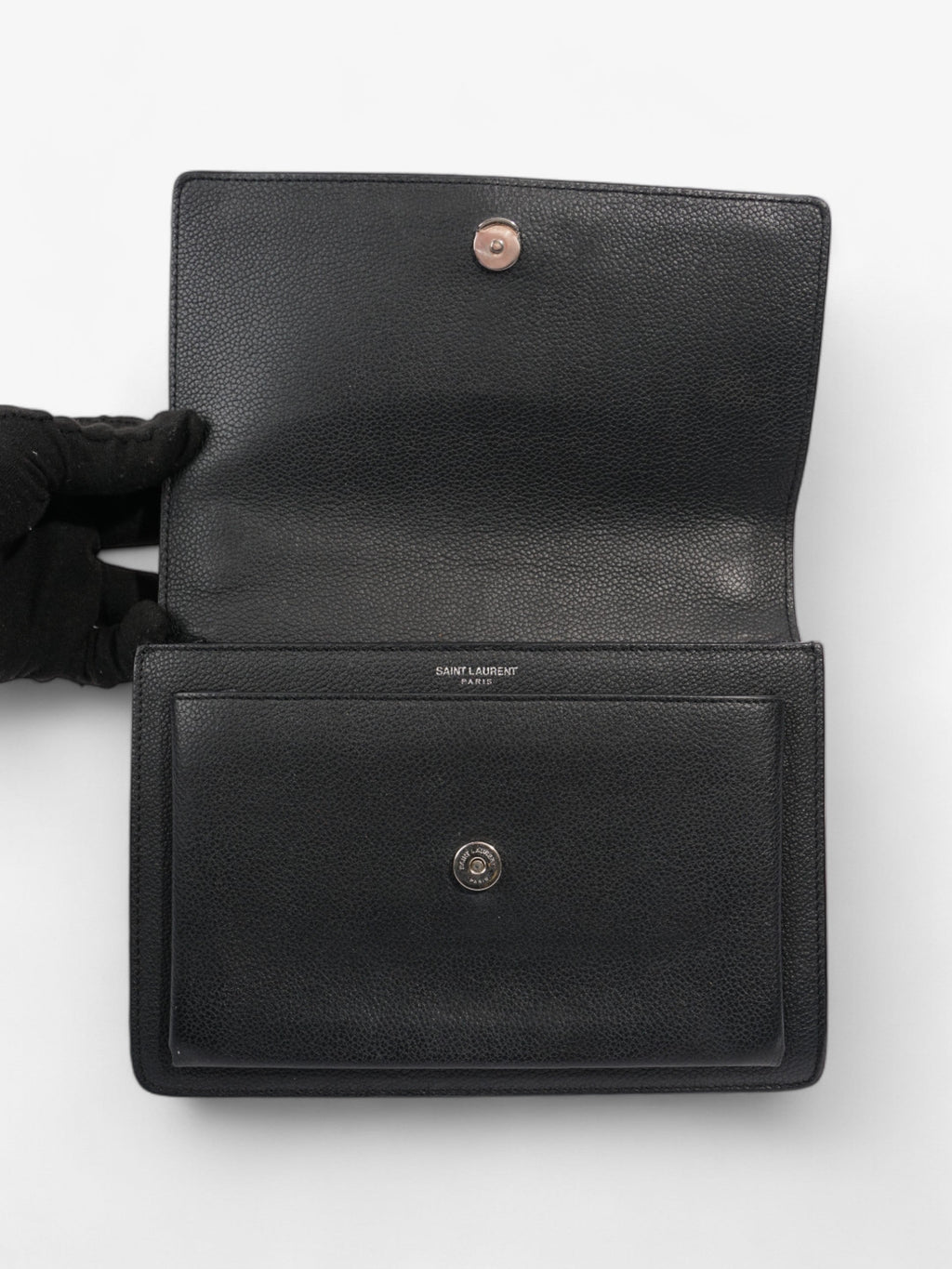 Saint Laurent Sunset Black Leather Medium