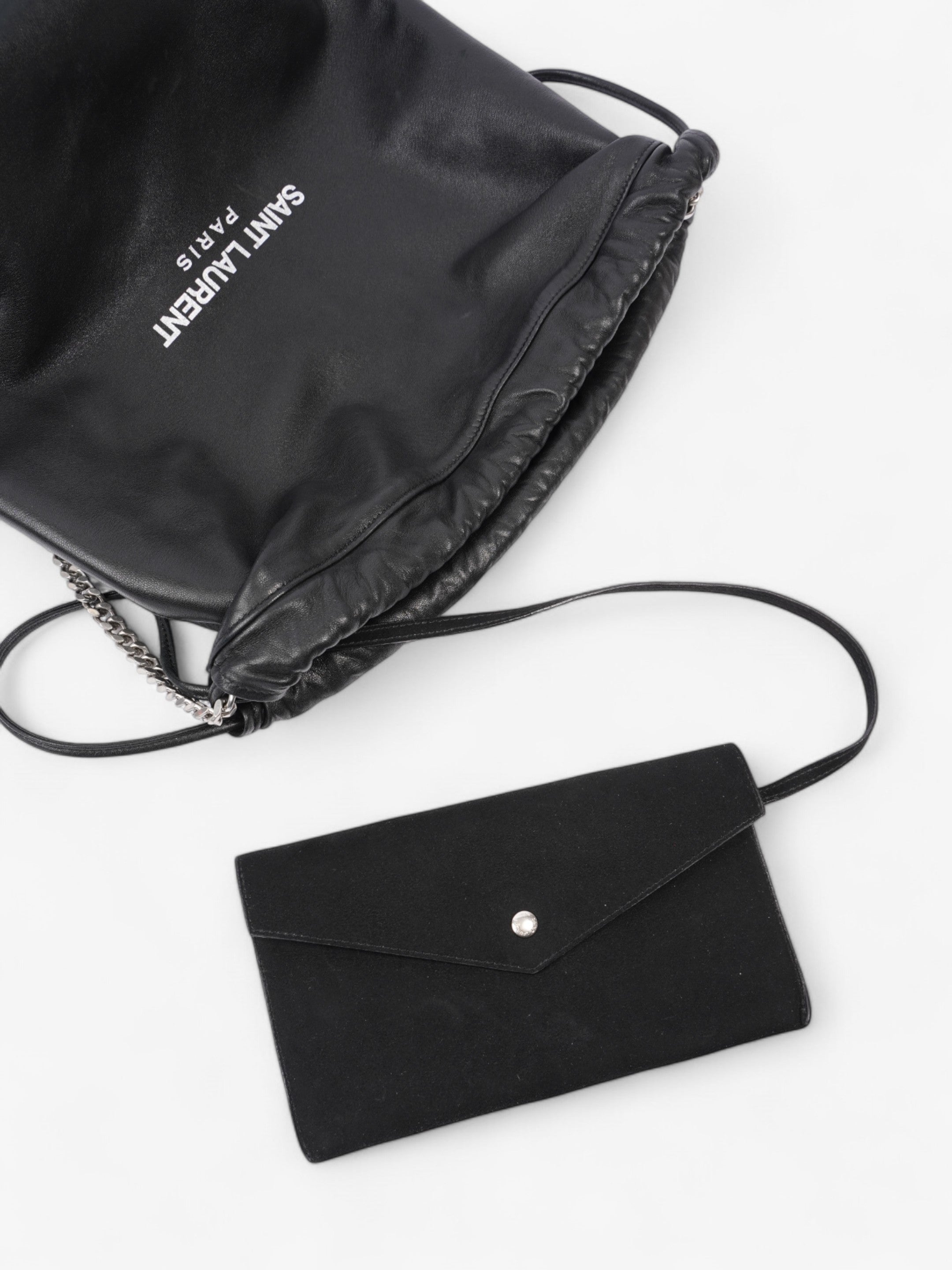 Saint Laurent Teddy Chain Black Leather
