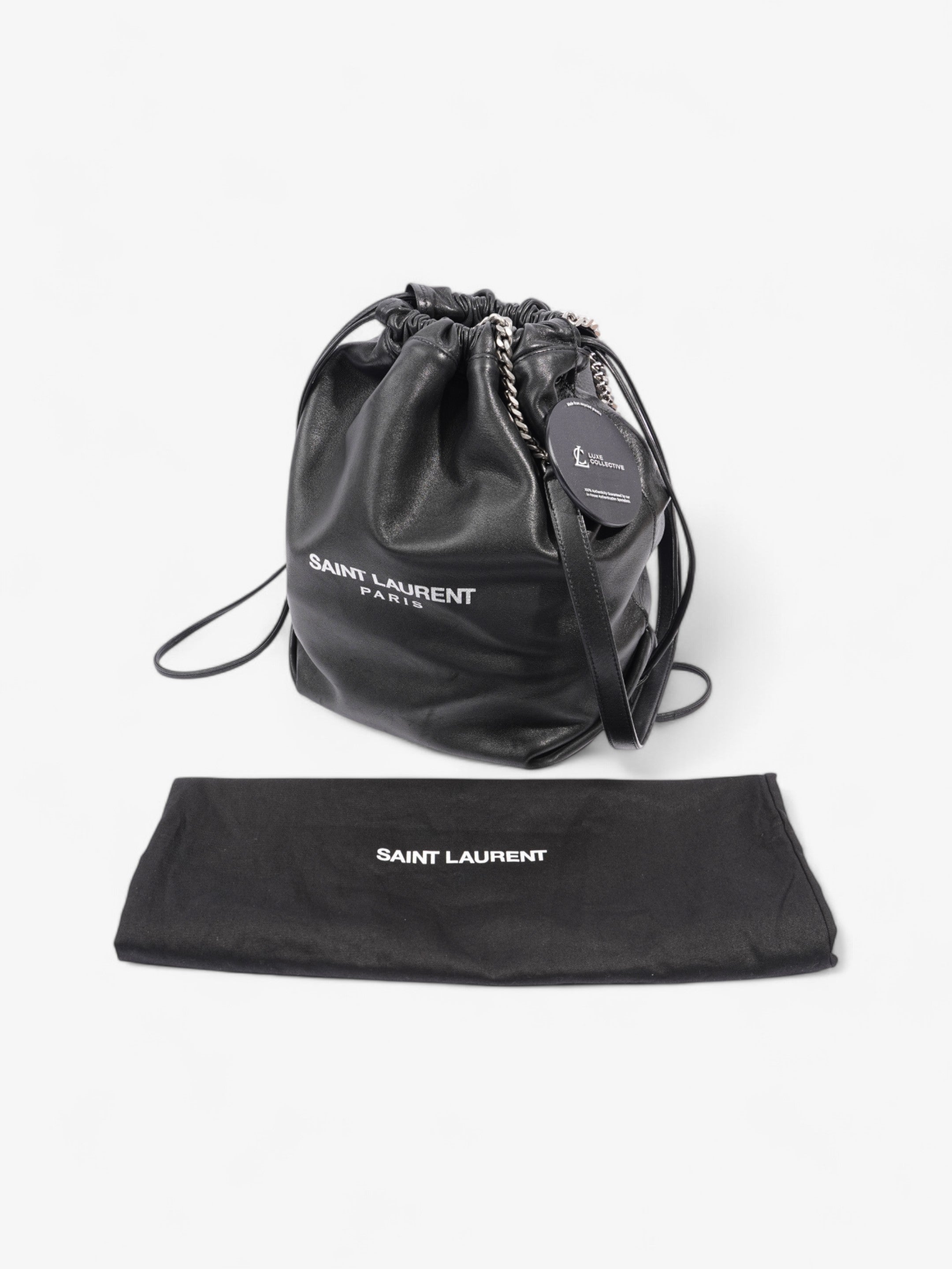 Saint Laurent Teddy Chain Black Leather