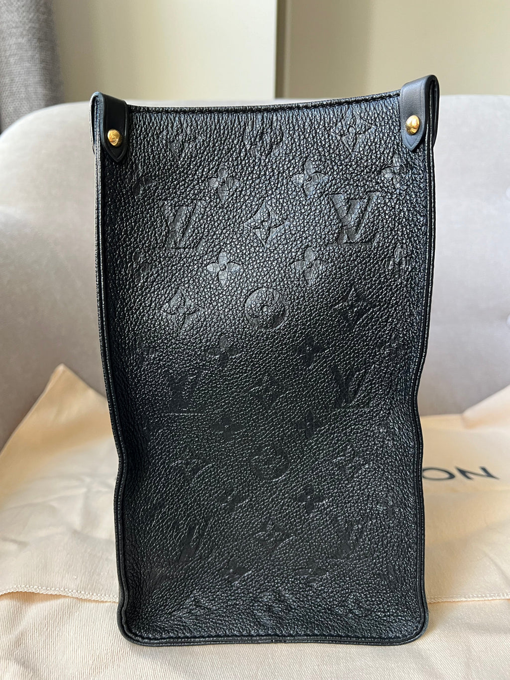 Louis Vuitton On the Go MM Black Empreinte (RRP £2,450)