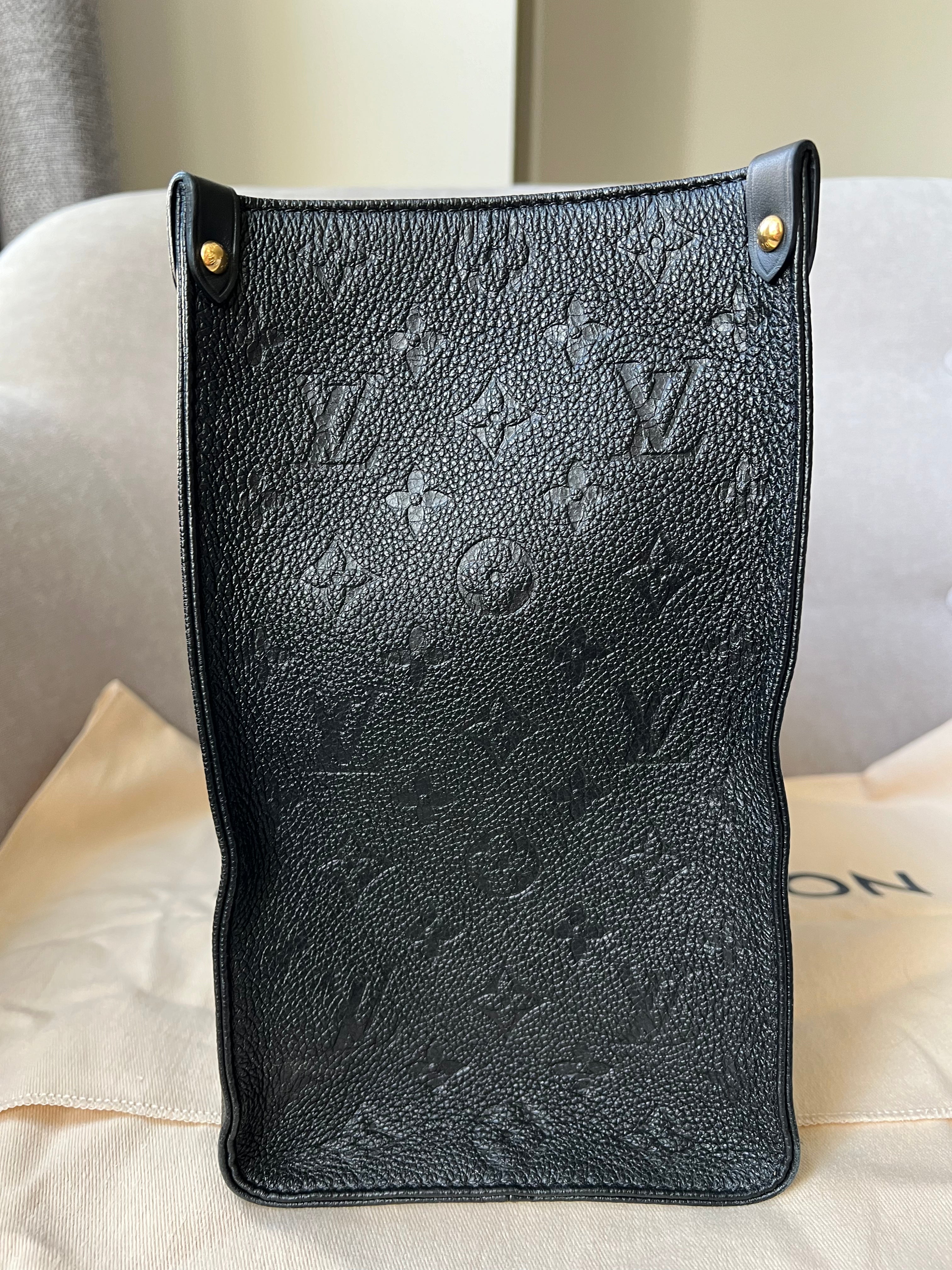 Louis Vuitton On the Go MM Black Empreinte (RRP £2,450)