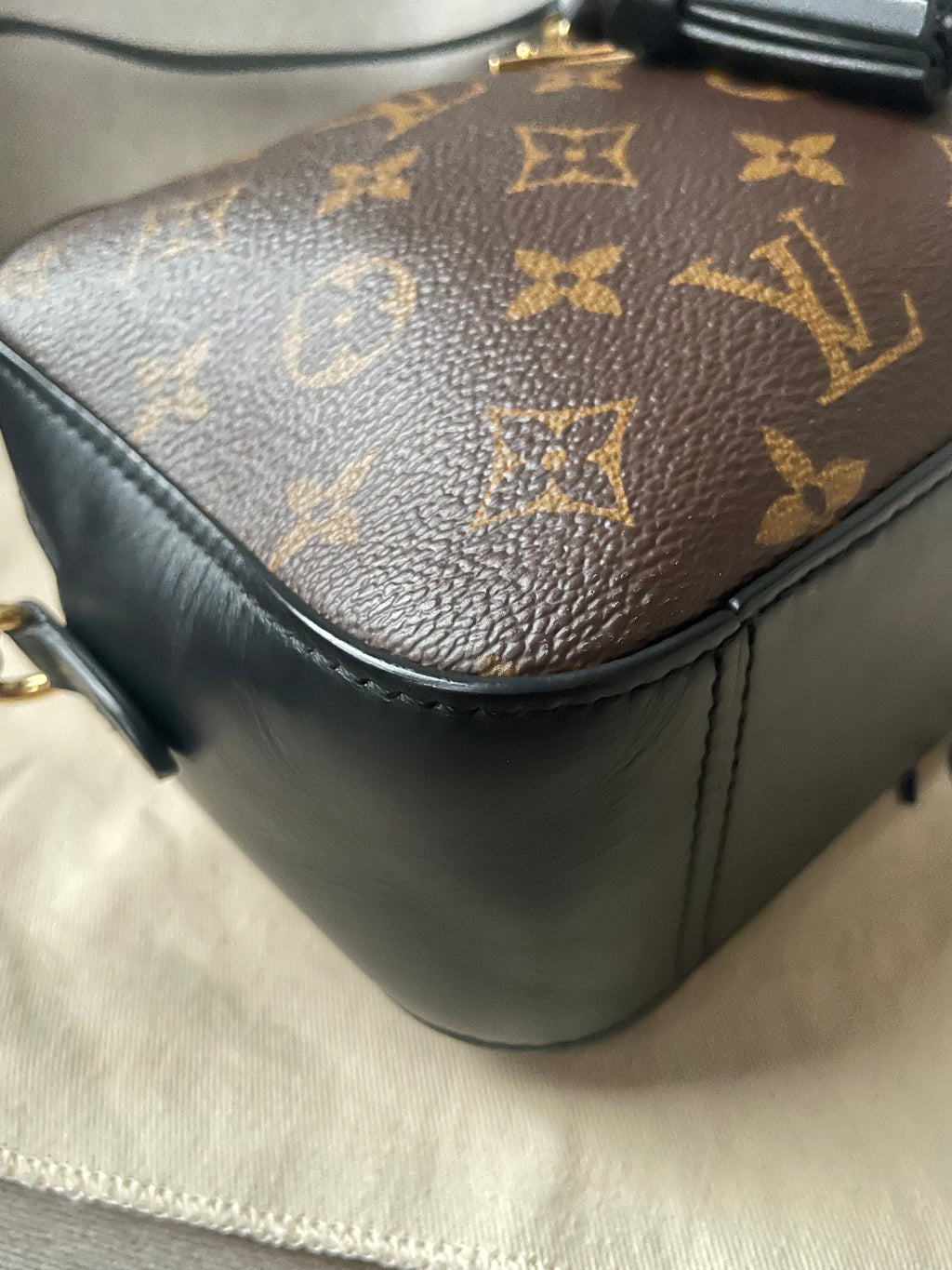 Louis Vuitton Saintonge Black and Monogram