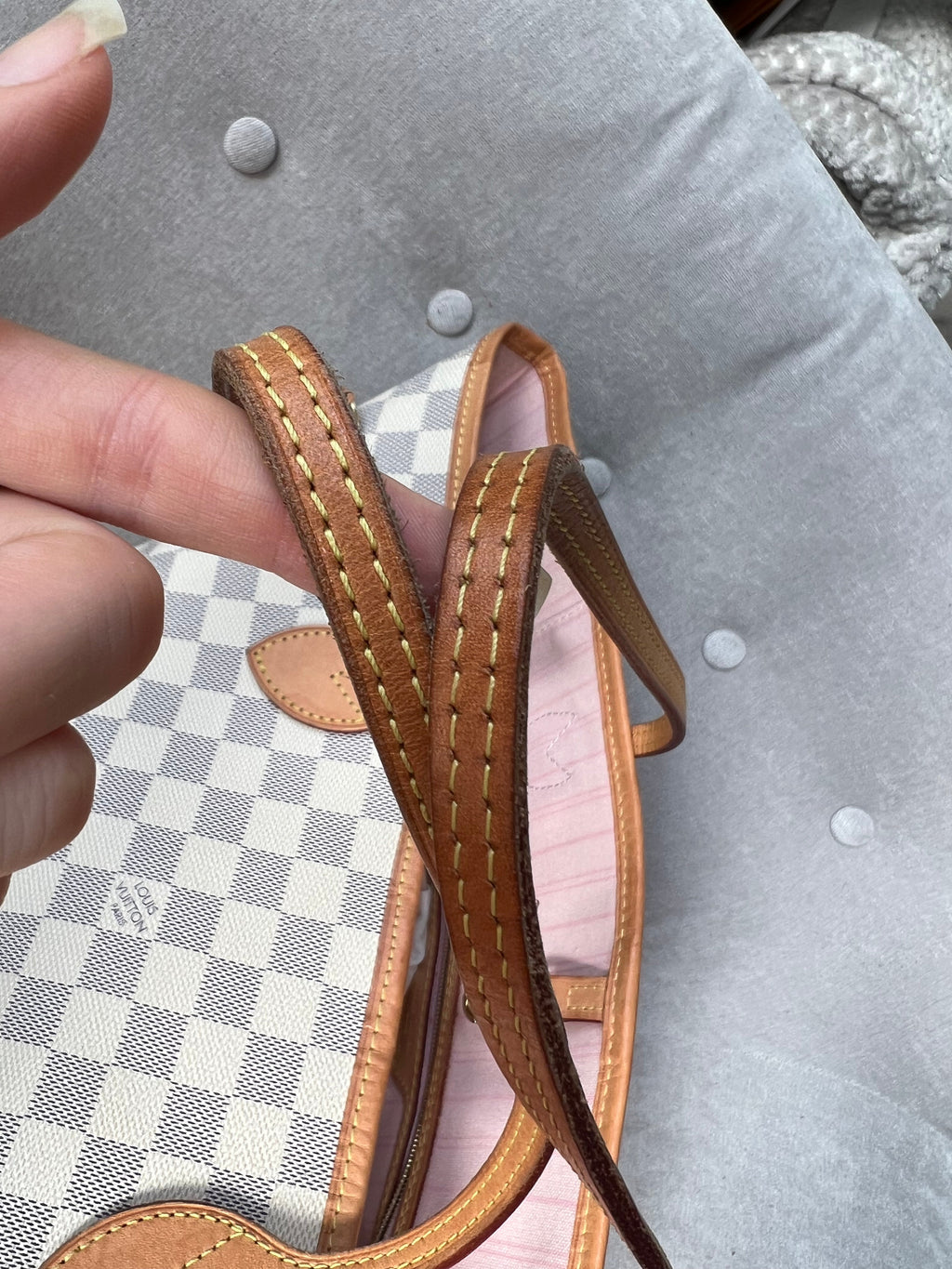 Louis Vuitton Neverfull MM  Damier Azur (RRP £1,410)