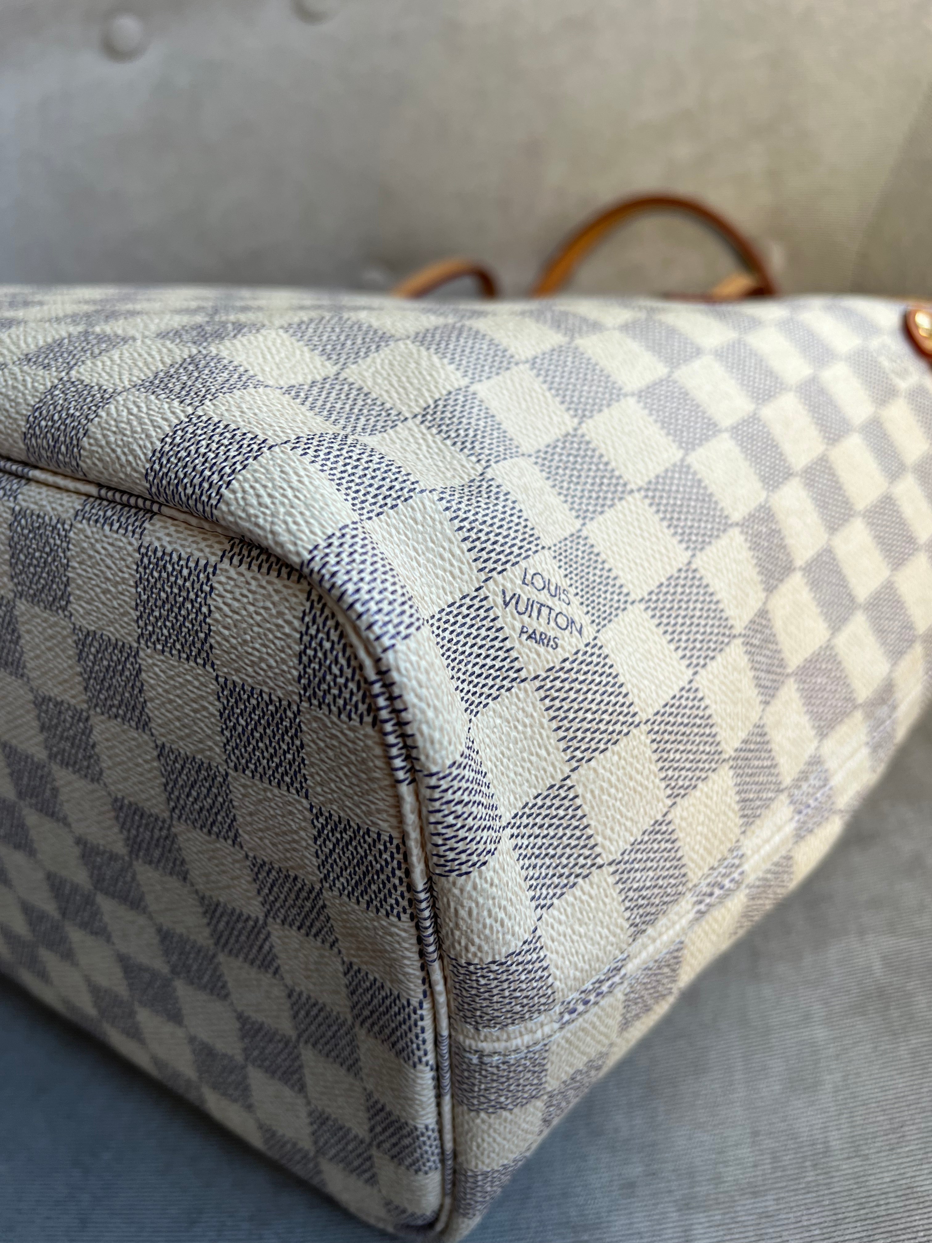 Louis Vuitton Neverfull MM Monogram Damier Azur (RRP £1,410)