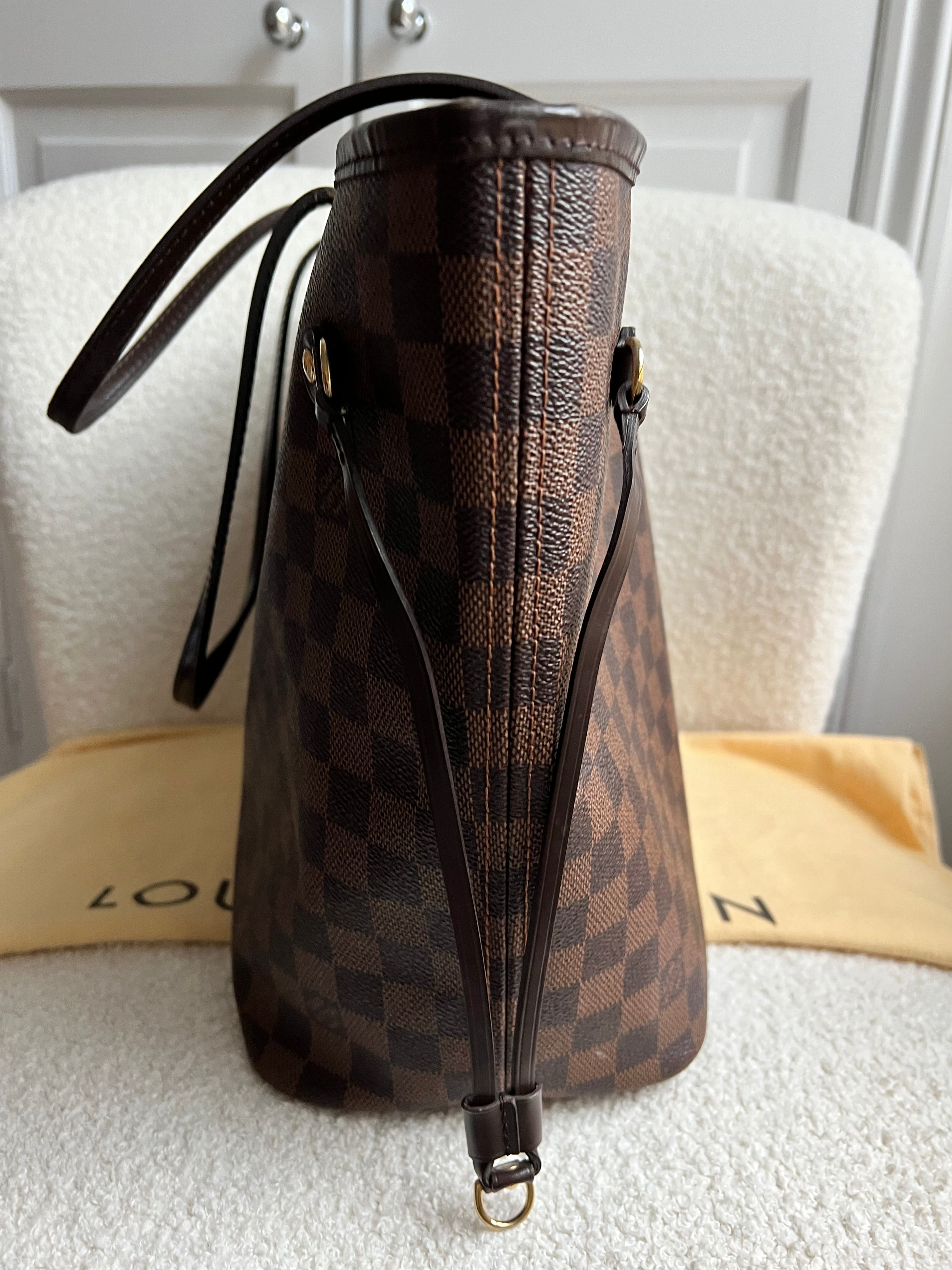 Louis Vuitton Neverfull MM Damier Ebene Cherry Interior (RRP £1,410)