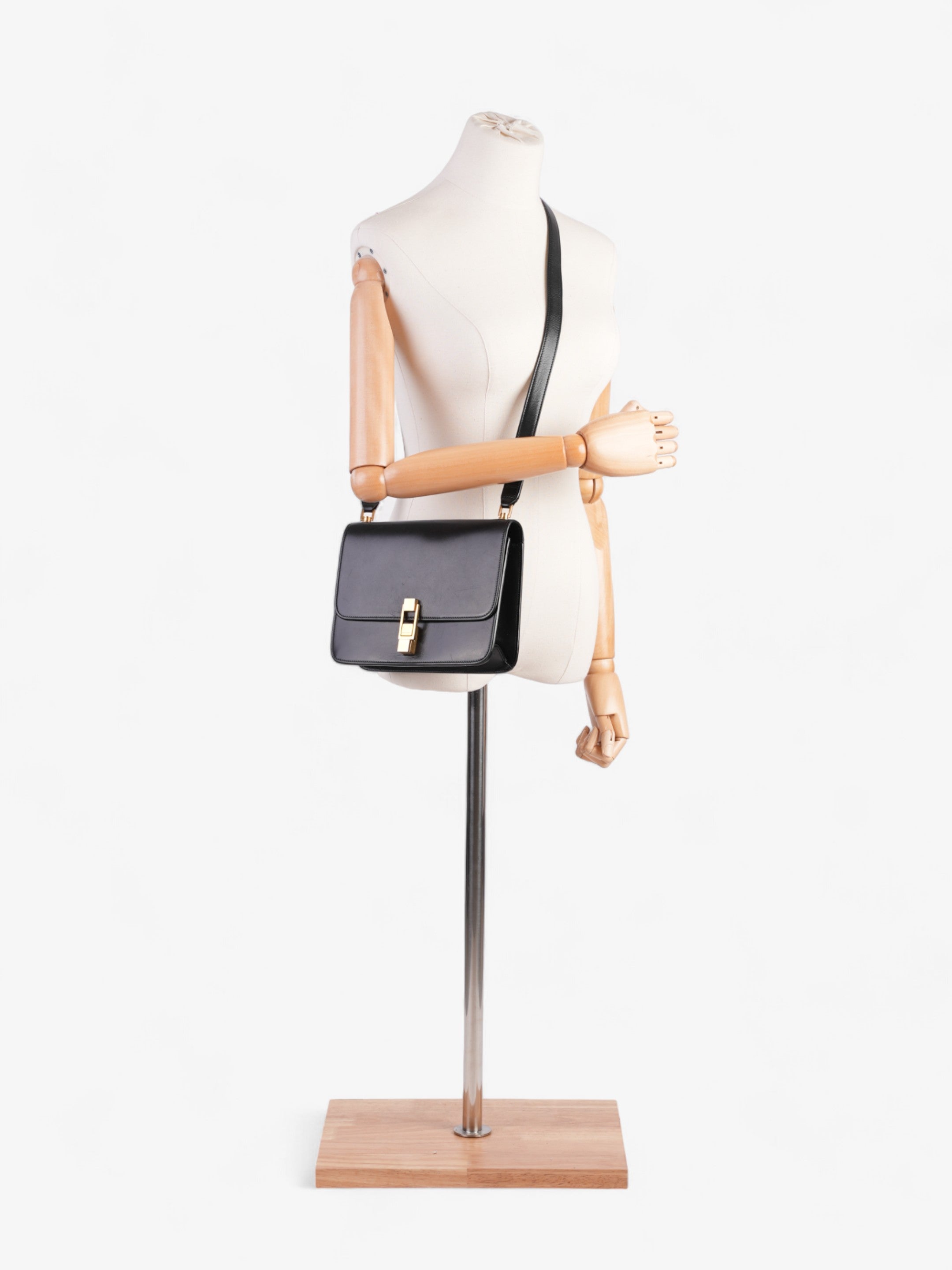 Saint Laurent Le CarrèŒ… Black Leather Medium