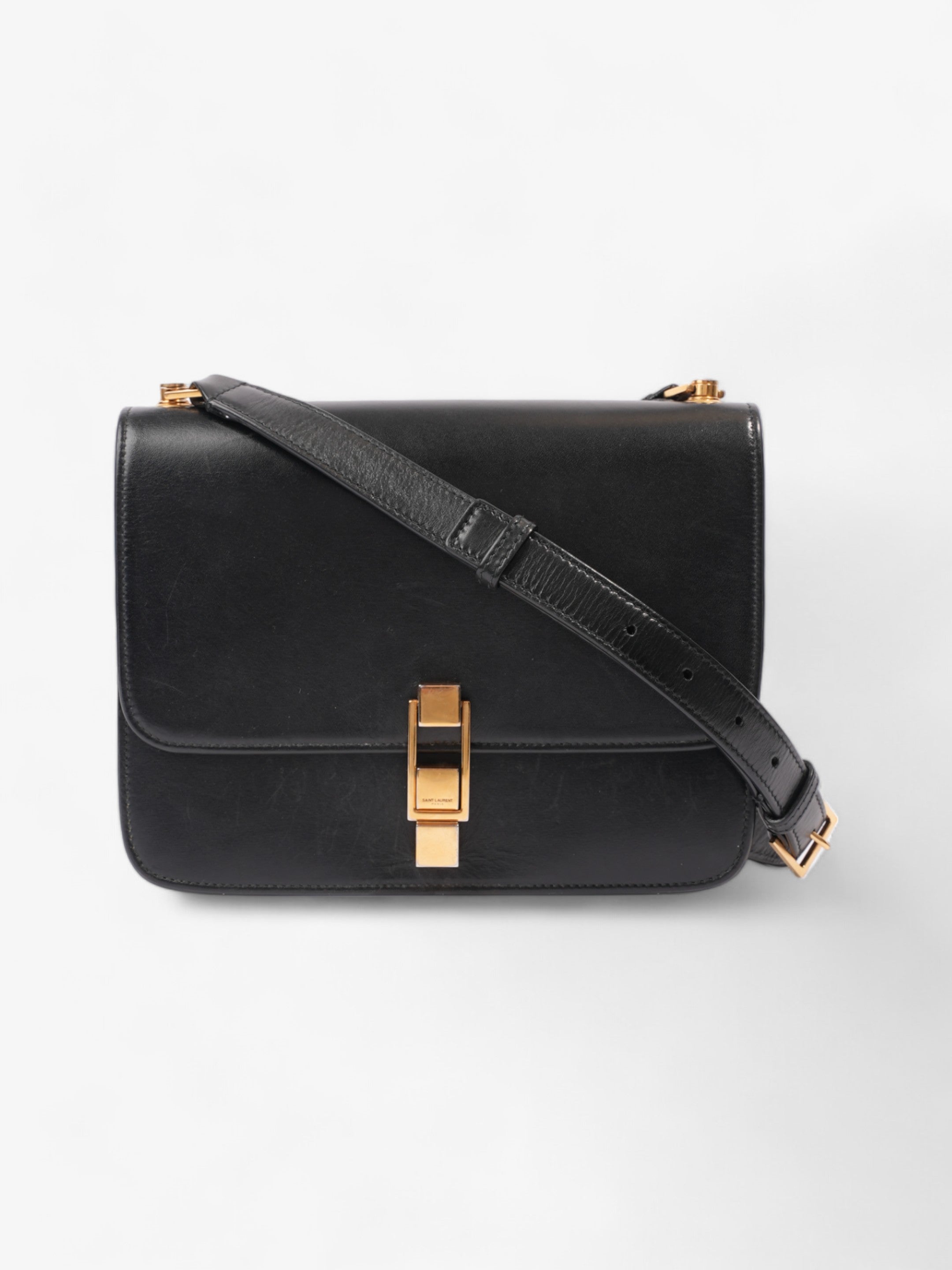 Saint Laurent Le CarrèŒ… Black Leather Medium