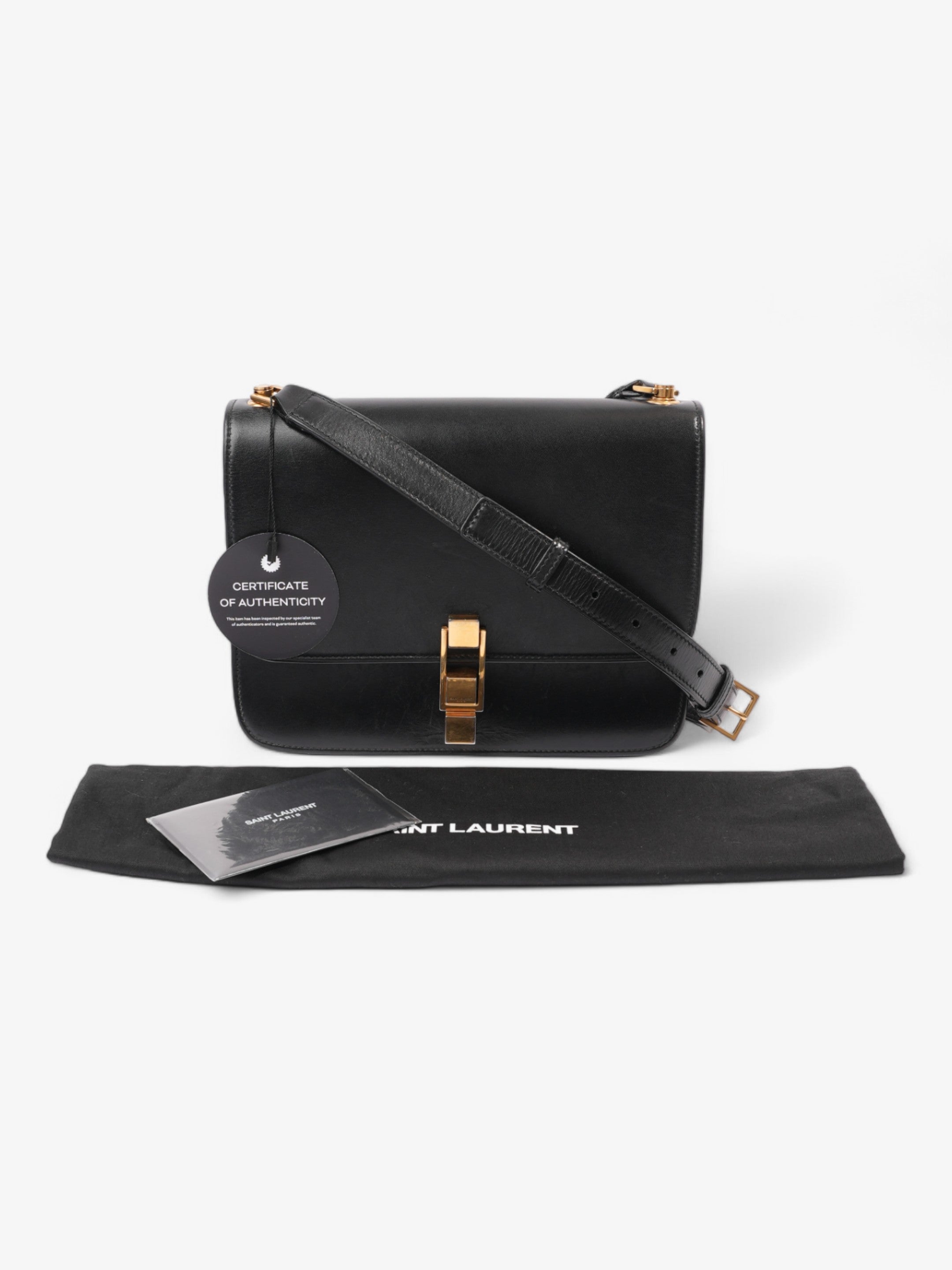 Saint Laurent Le CarrèŒ… Black Leather Medium