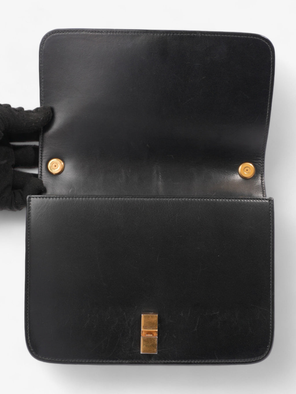 Saint Laurent Le CarrèŒ… Black Leather Medium