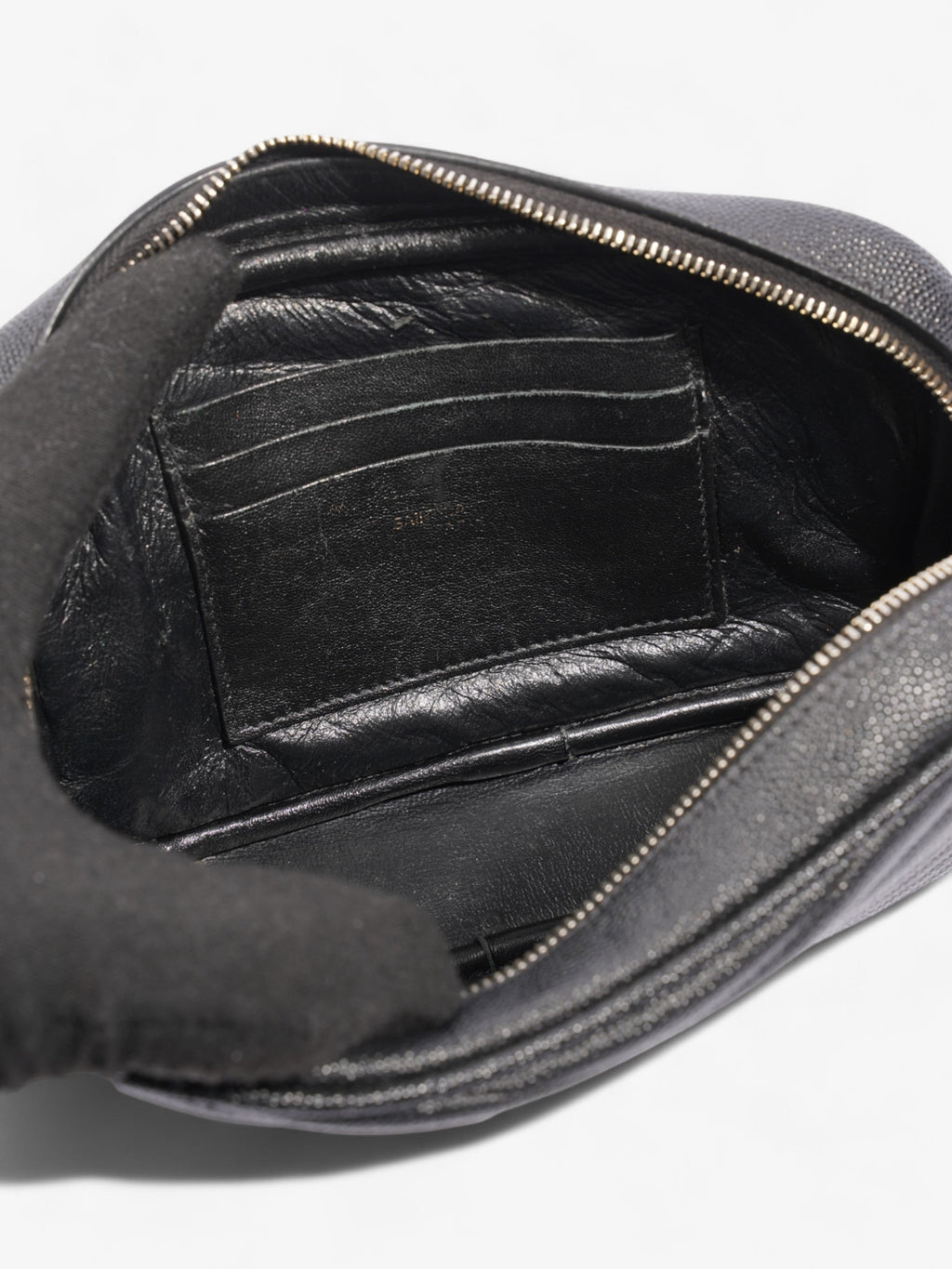 Saint Laurent Lou Crossbody Black Grained Leather Mini