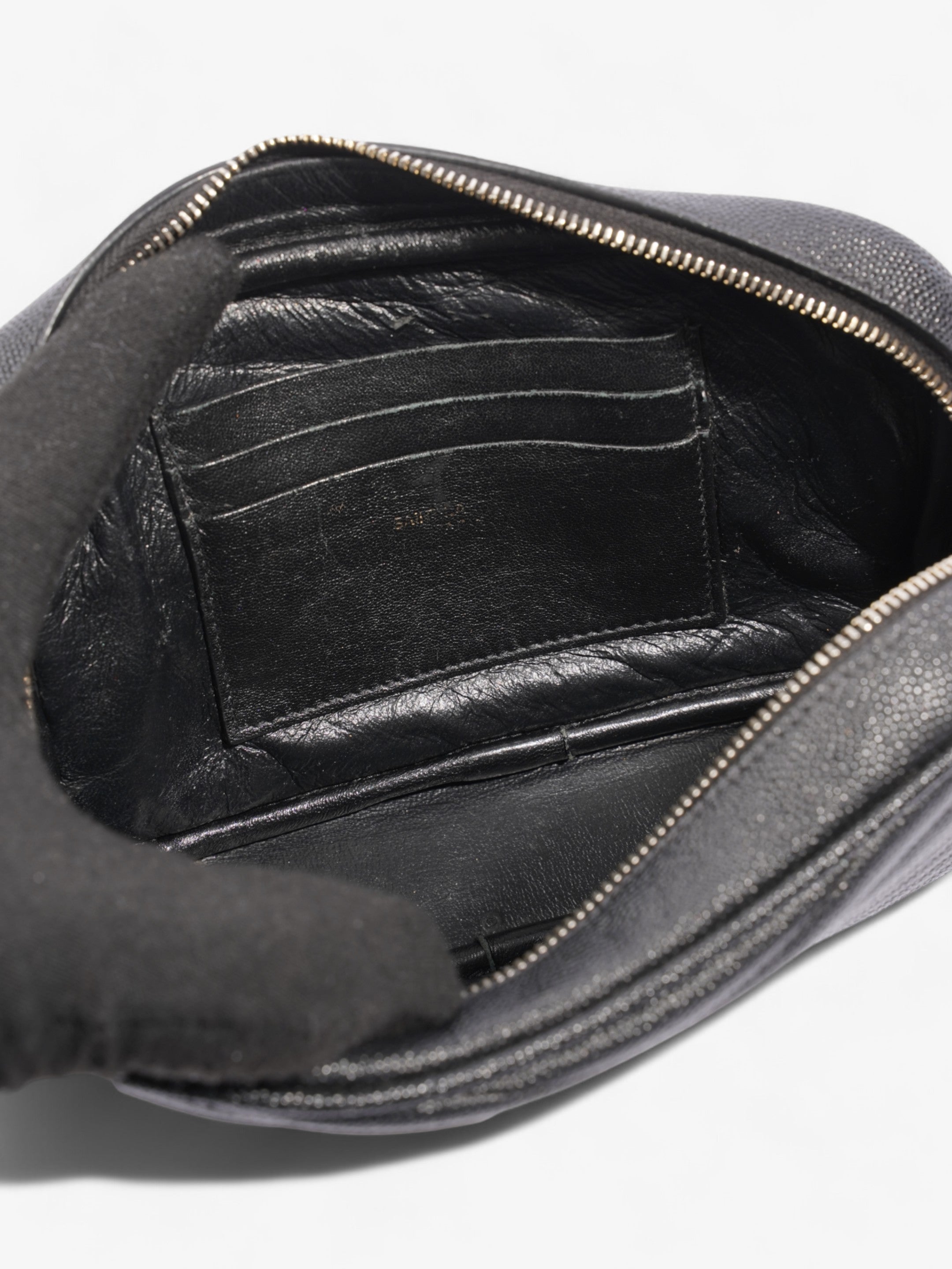 Saint Laurent Lou Crossbody Black Grained Leather Mini