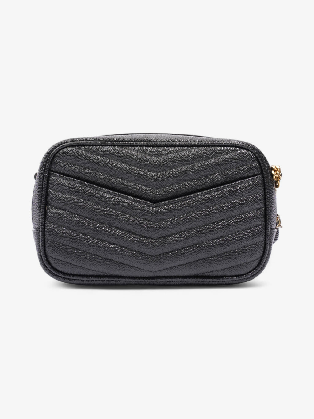 Saint Laurent Lou Crossbody Black Grained Leather Mini
