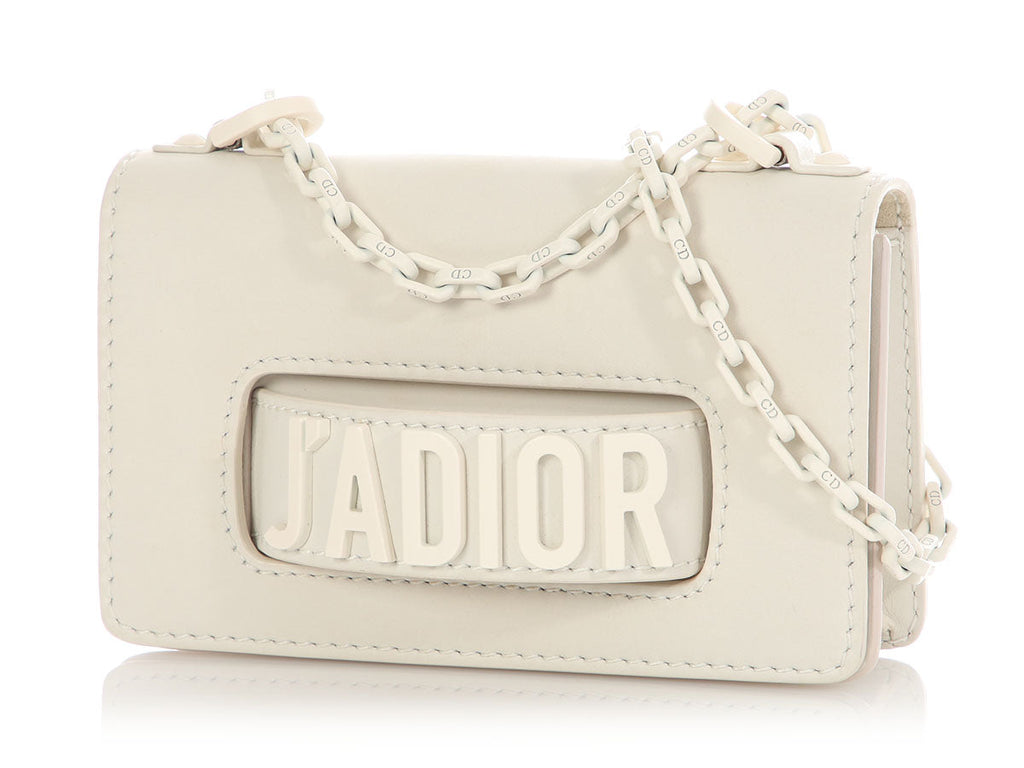 Dior Mini White Jâ€™Adior Flap Bag